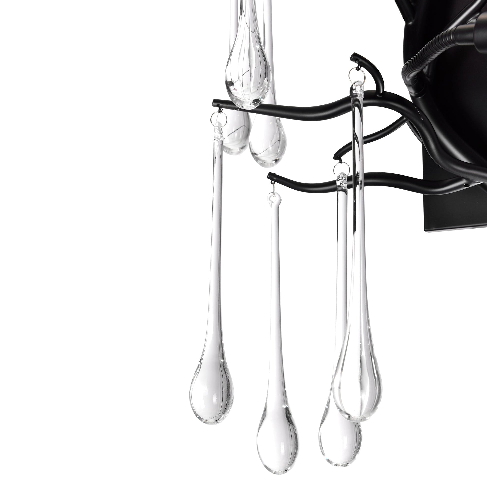 Anita 3 Light Black Wall Sconce - CWI Lighting