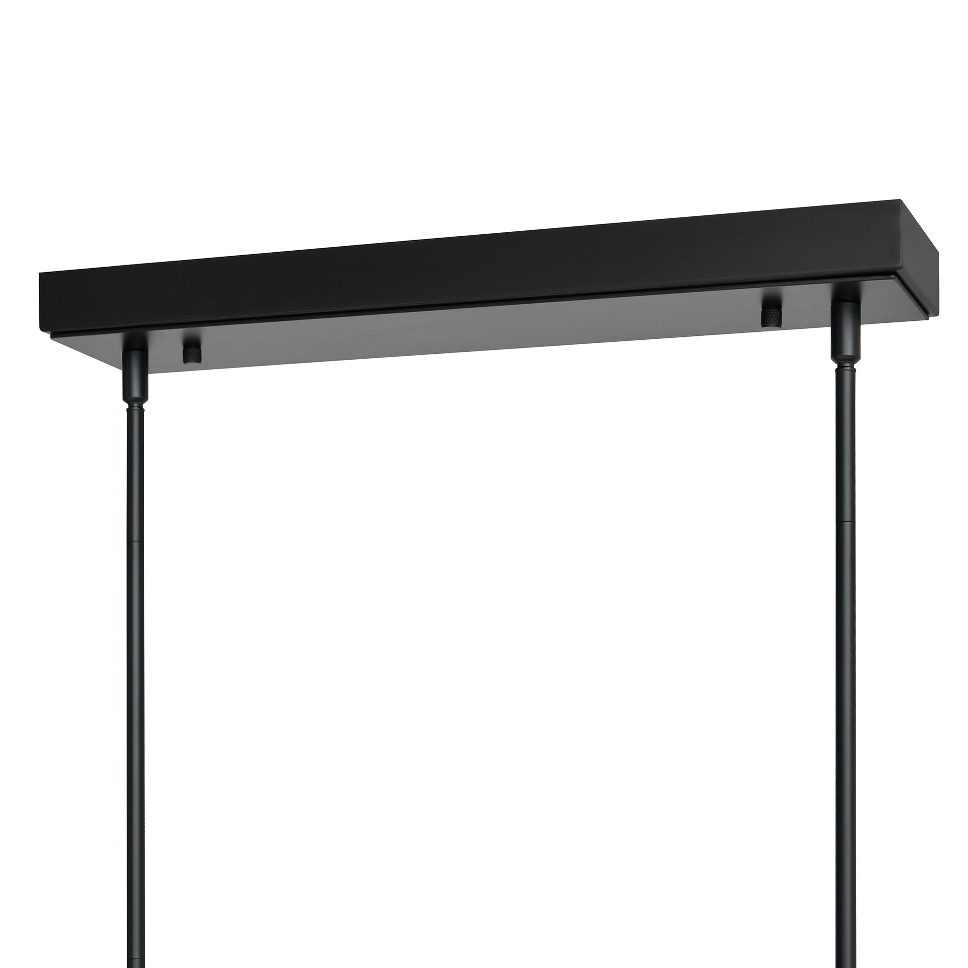 Arcus Integrated LED 50in Black Chandelier with Handcrafted Glass - CWI Lighting