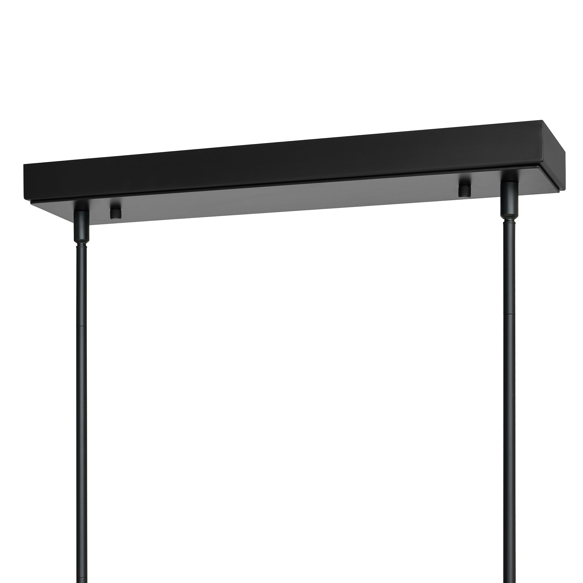 Arcus Integrated LED 50in Black Chandelier with Handcrafted Glass - CWI Lighting