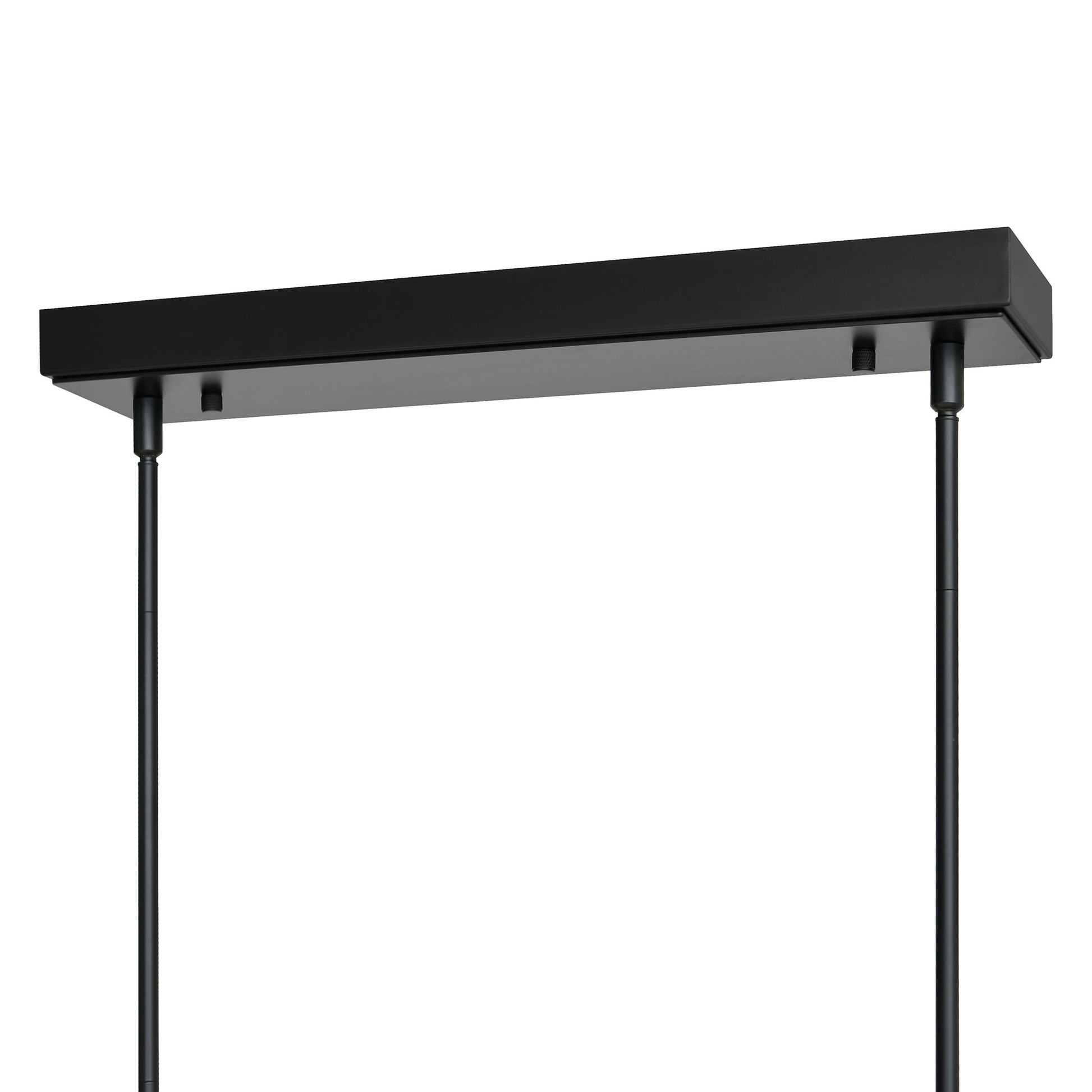 Arcus Integrated LED 70in Black Chandelier with Handcrafted Glass - CWI Lighting