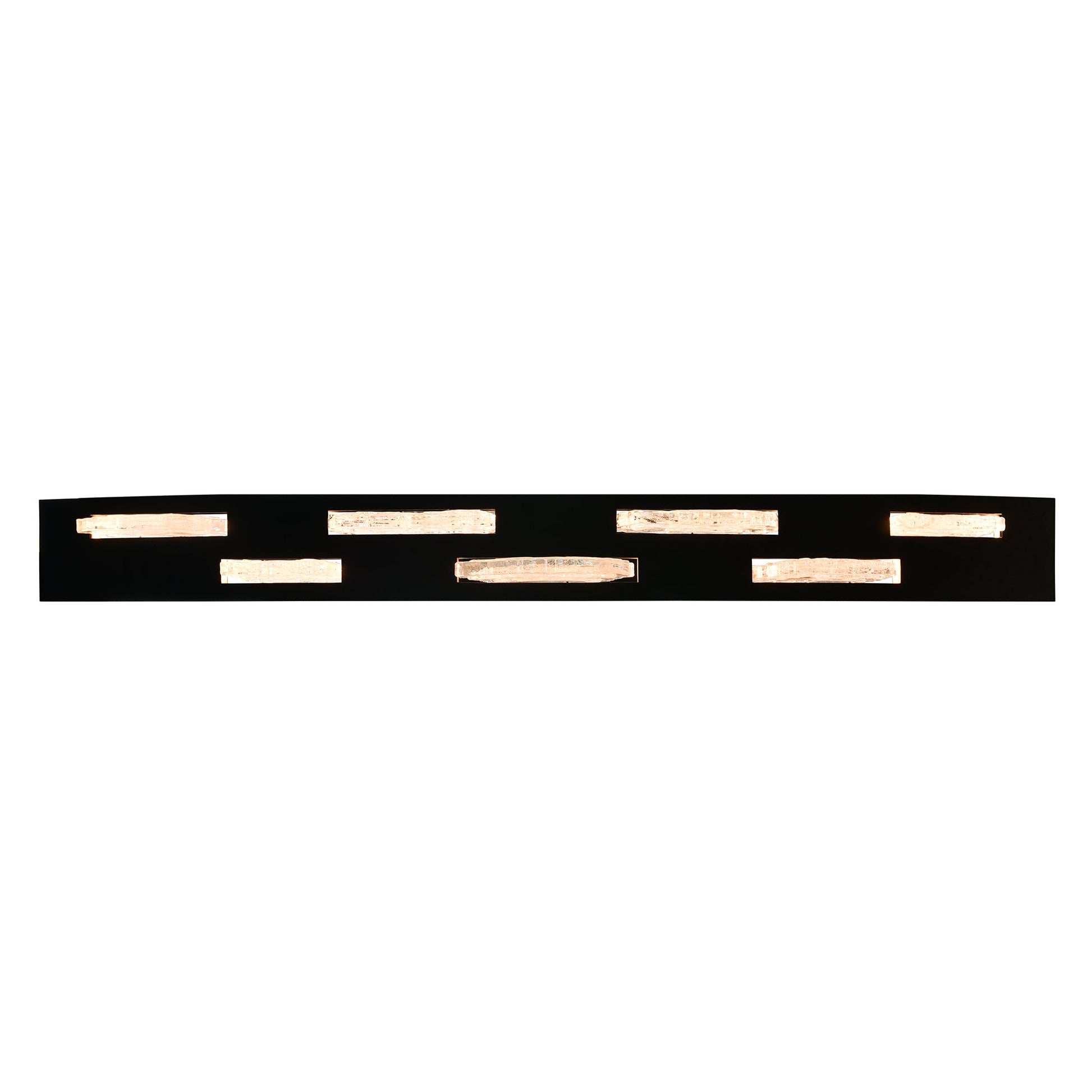 Arcus Integrated LED 70in Black Chandelier with Handcrafted Glass - CWI Lighting
