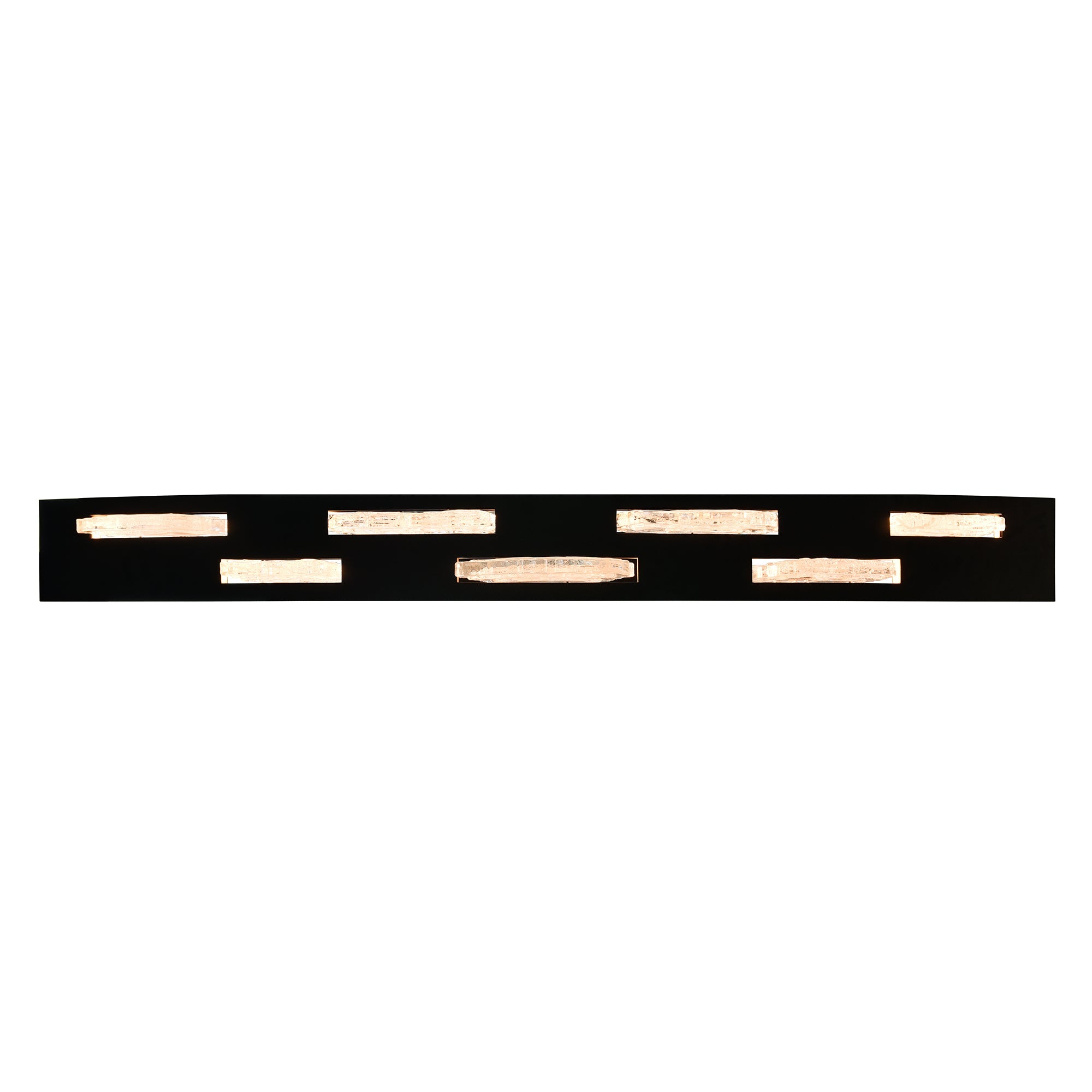 Arcus Integrated LED 70in Black Chandelier with Handcrafted Glass - CWI Lighting