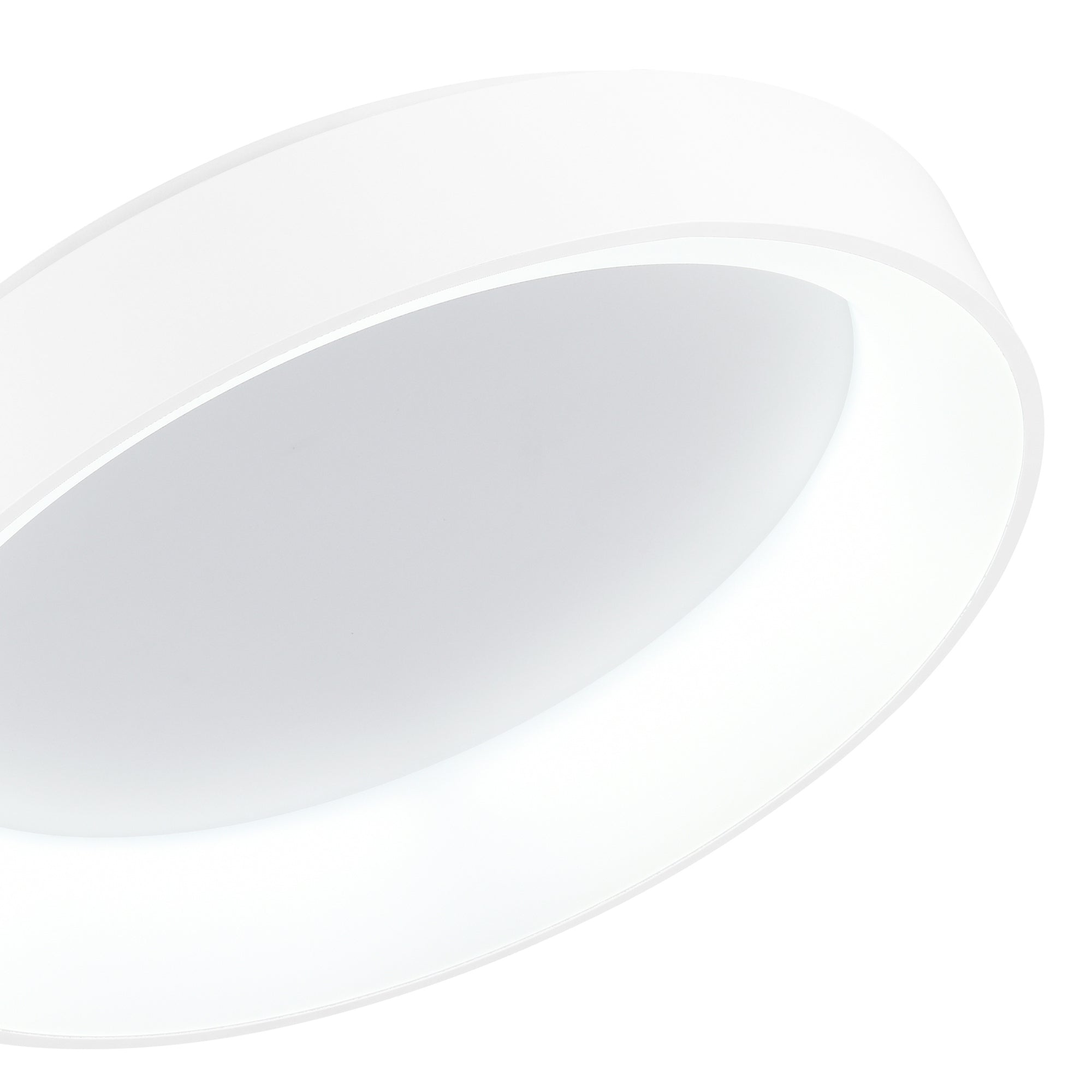 Arenal Integrated LED 24in White Flush Mount - CWI Lighting