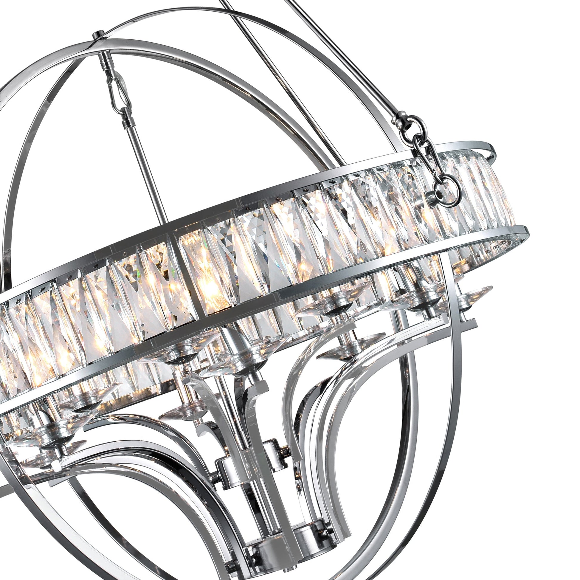 Arkansas 12 Light Chrome Chandelier - CWI Lighting