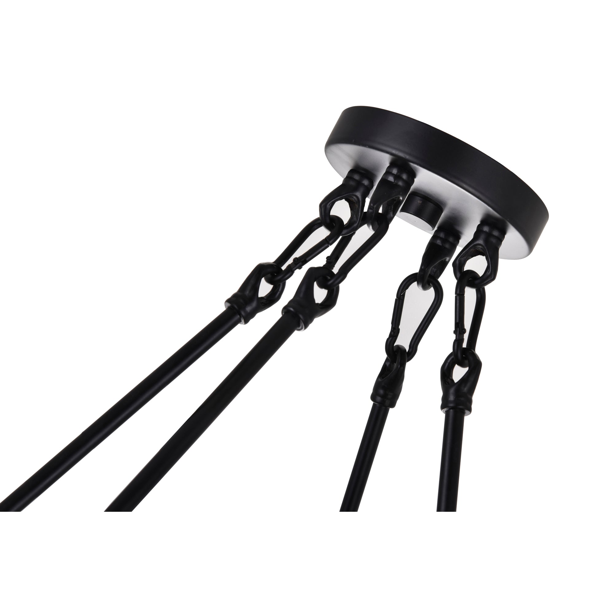 Arkansas 4 Light Black Chandelier - CWI Lighting