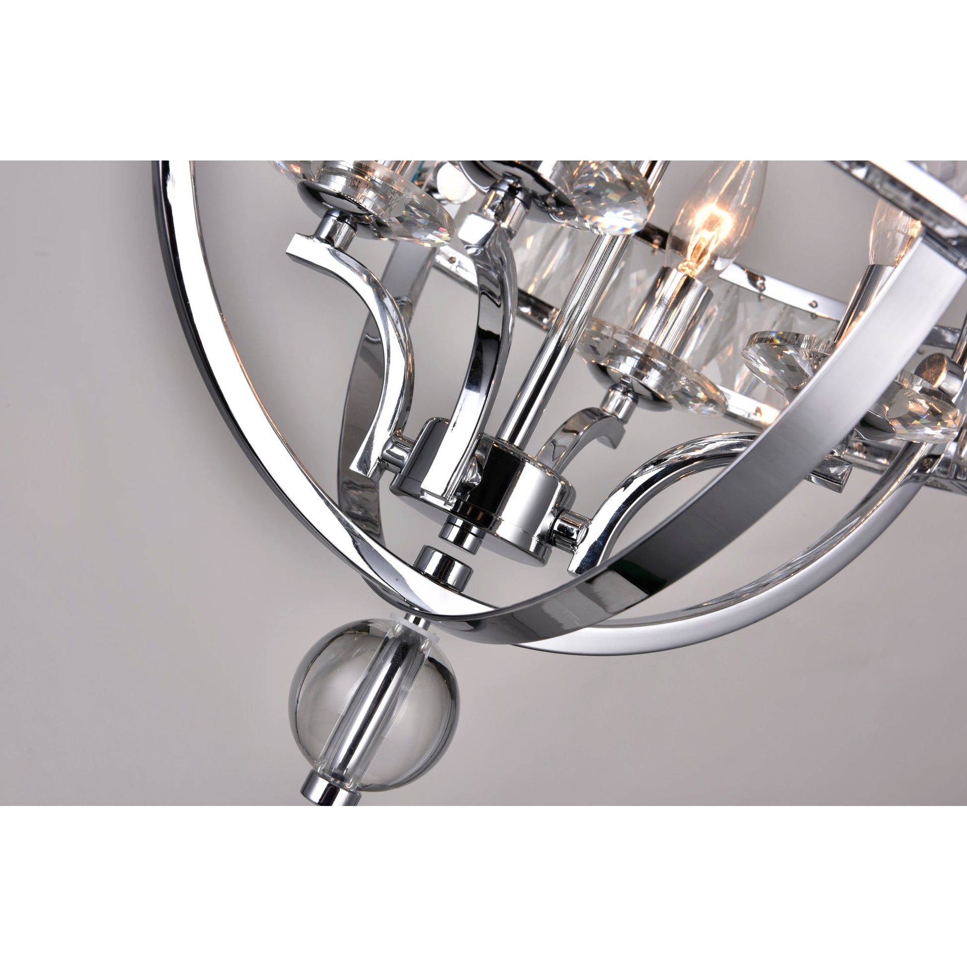 Arkansas 4 Light Chandelier With Chrome Finish - CWI Lighting