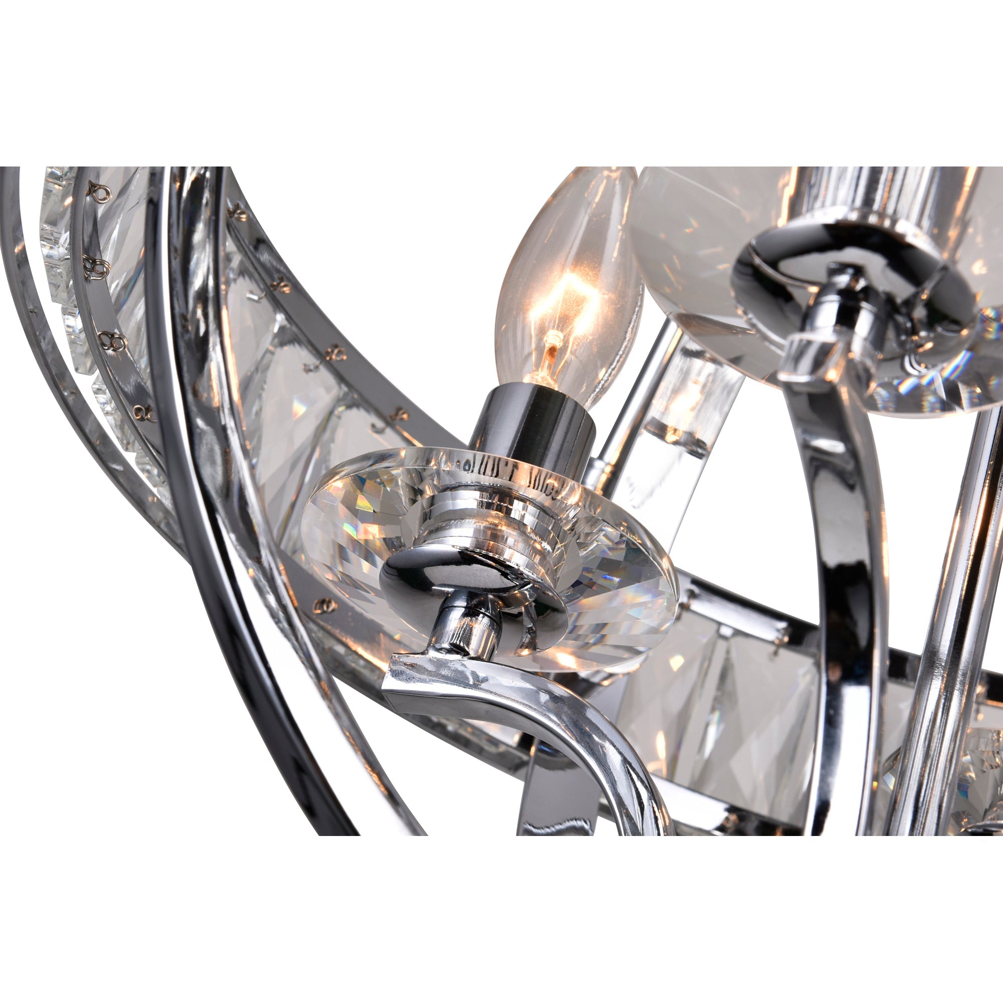 Arkansas 4 Light Chandelier With Chrome Finish - CWI Lighting