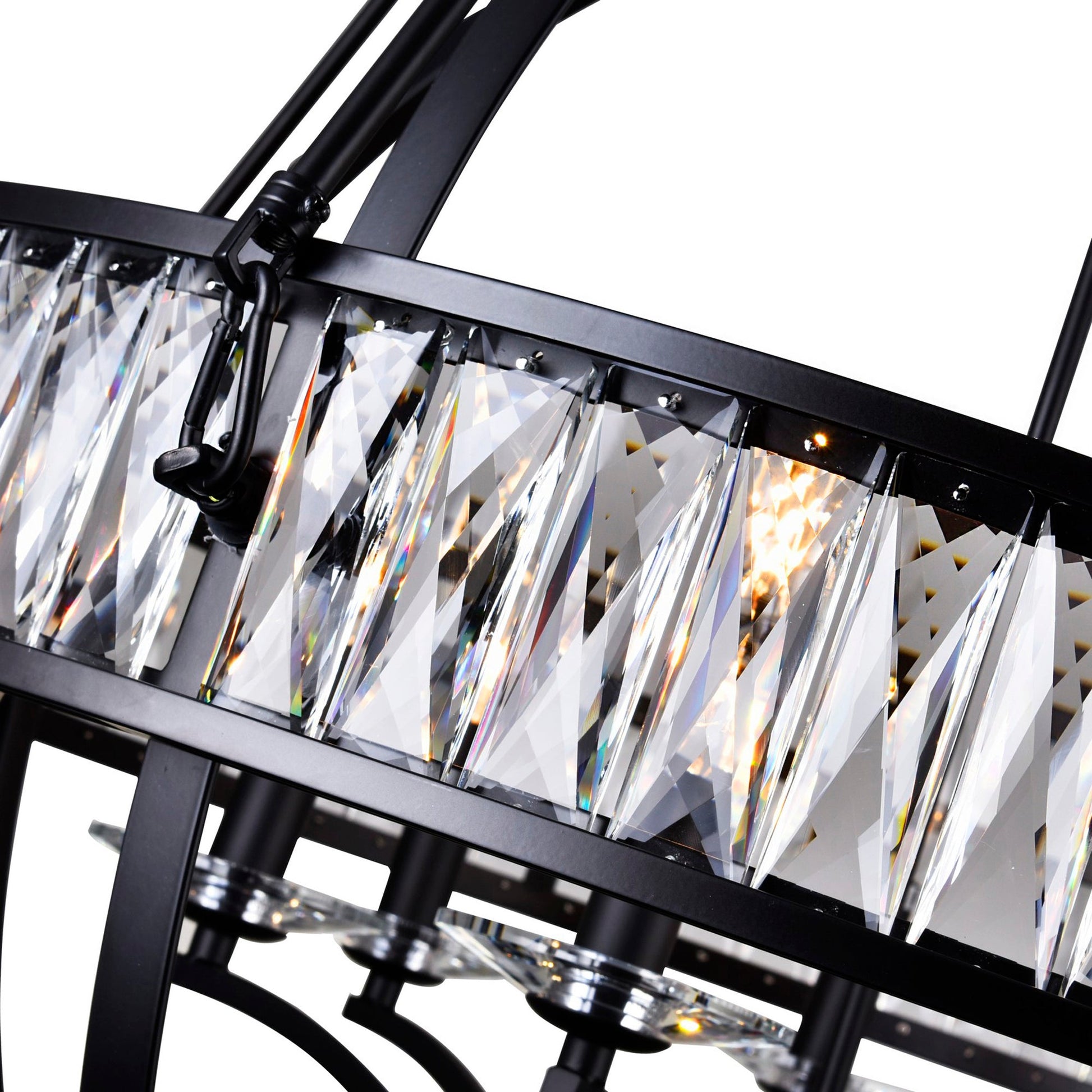 Arkansas 6 Light Black Chandelier - CWI Lighting