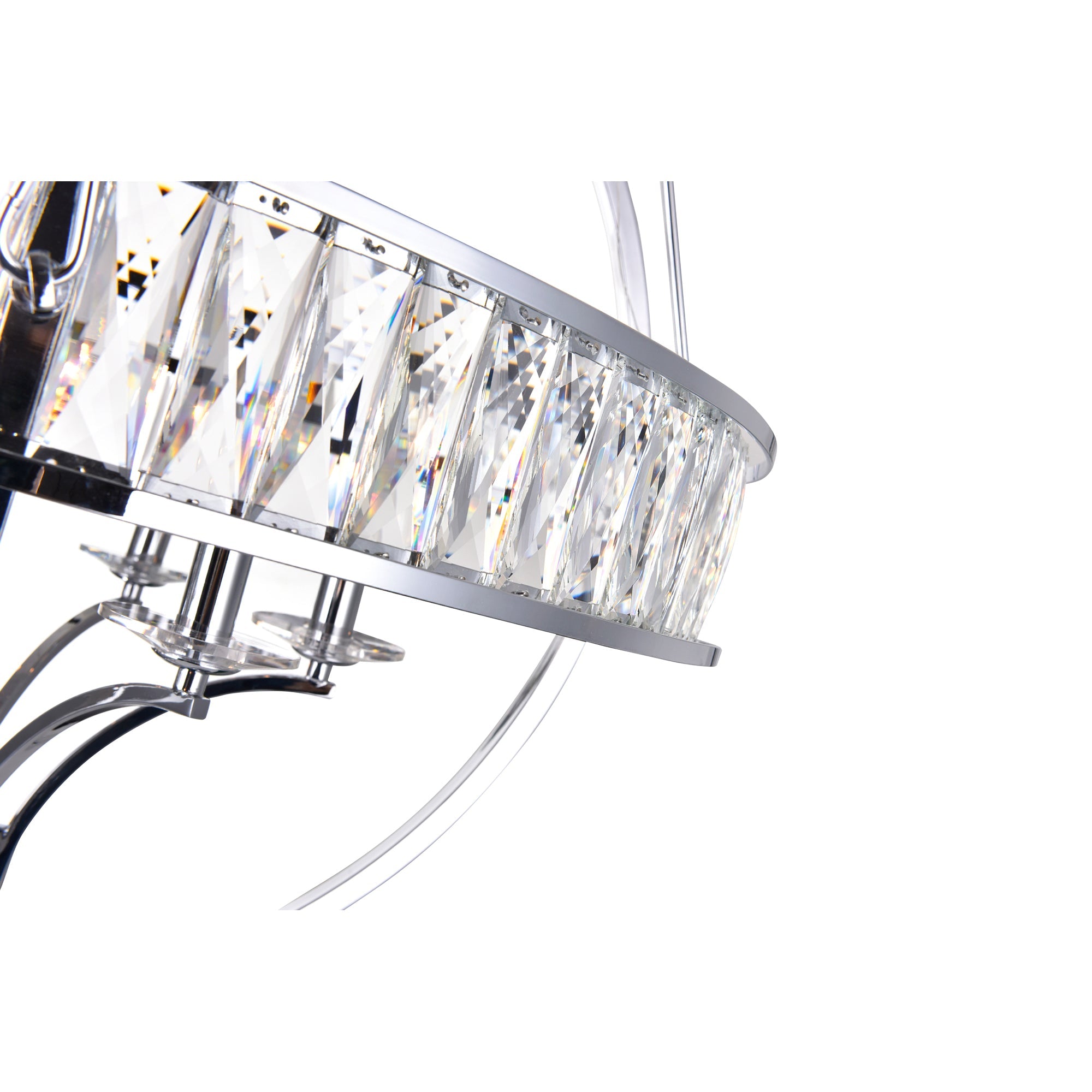 Arkansas 6 Light Chrome Chandelier - CWI Lighting