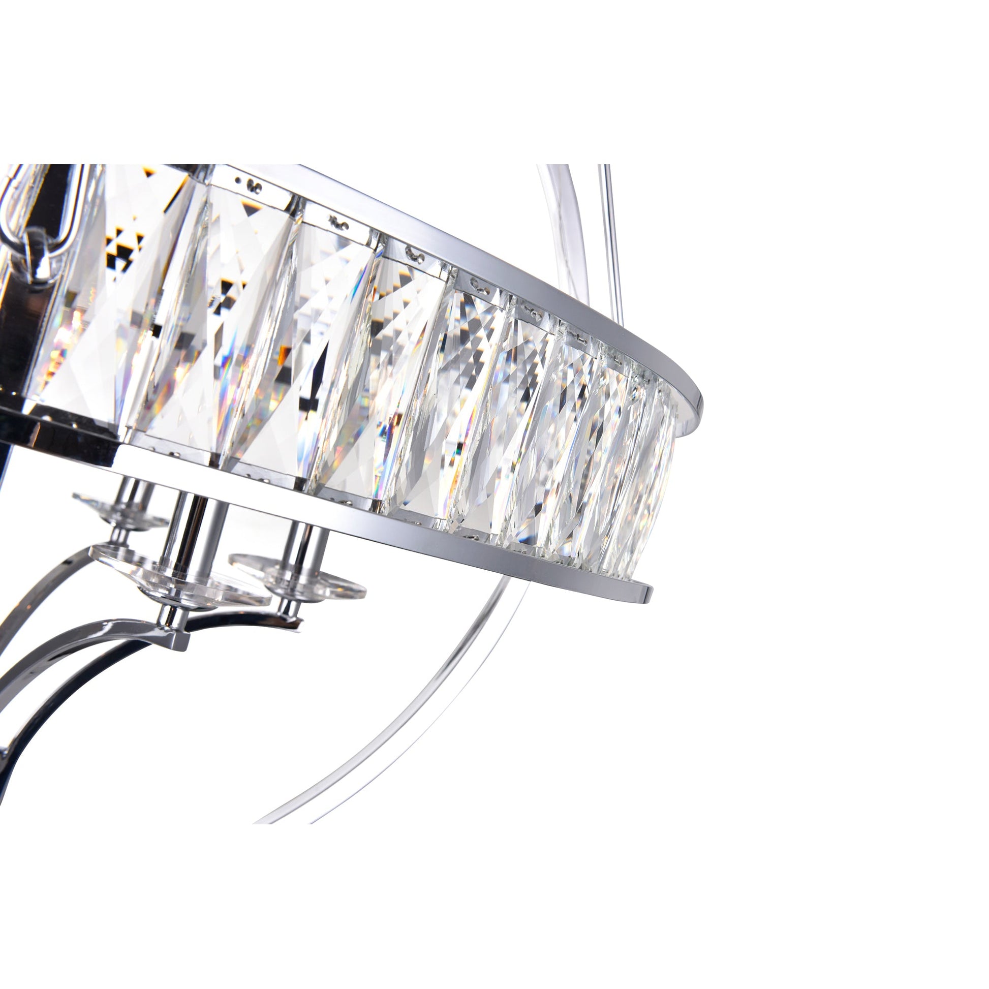 Arkansas 6 Light Chrome Chandelier - CWI Lighting