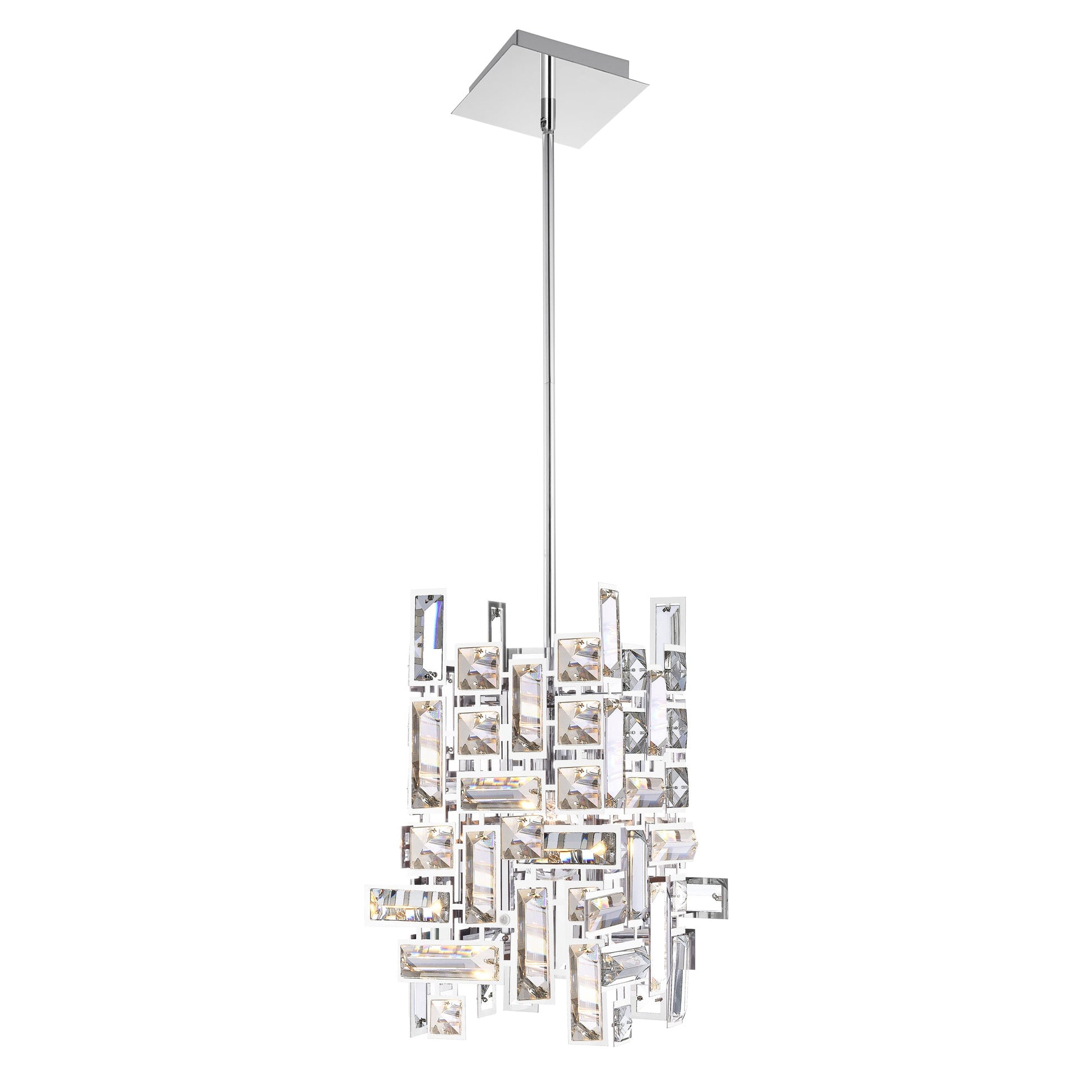 Arley 1 Light Chrome Mini Pendant - CWI Lighting