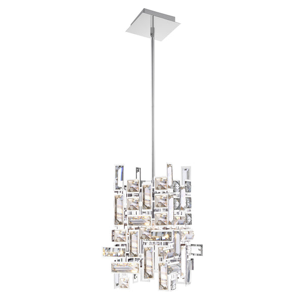 Arley 1 Light Chrome Mini Pendant - CWI Lighting