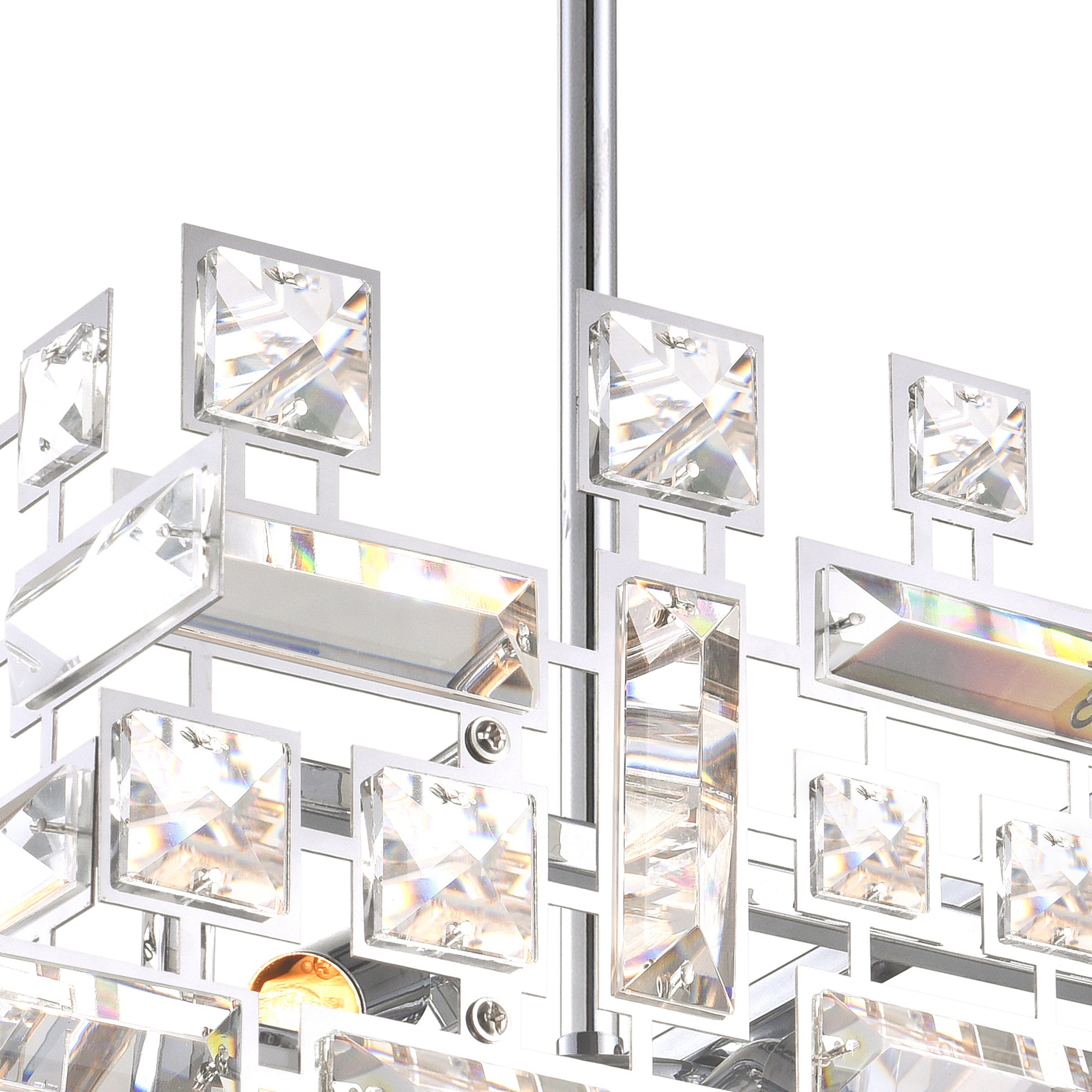 Arley 1 Light Chrome Mini Pendant - CWI Lighting