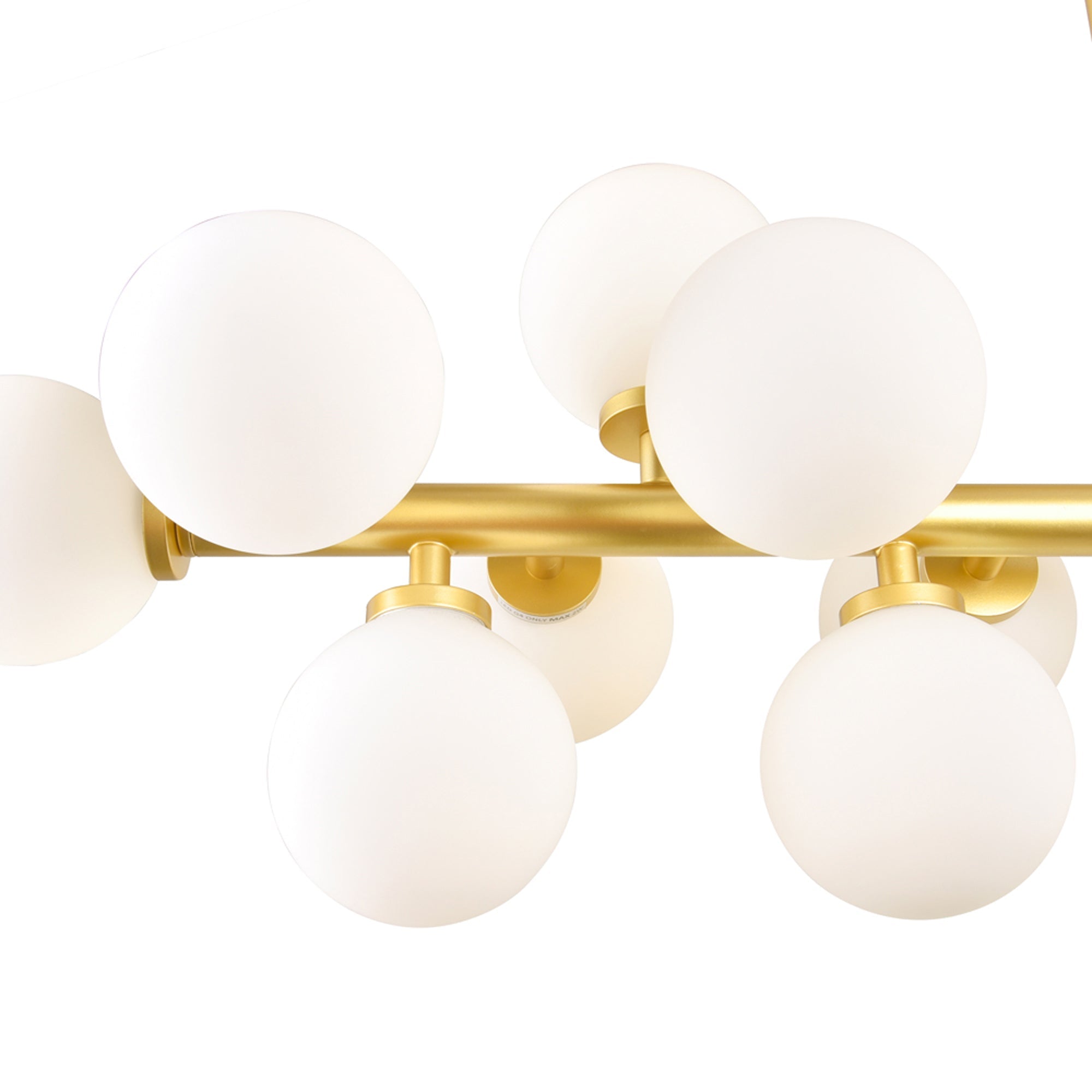 Arya 16 Light Satin Gold Chandelier - CWI Lighting