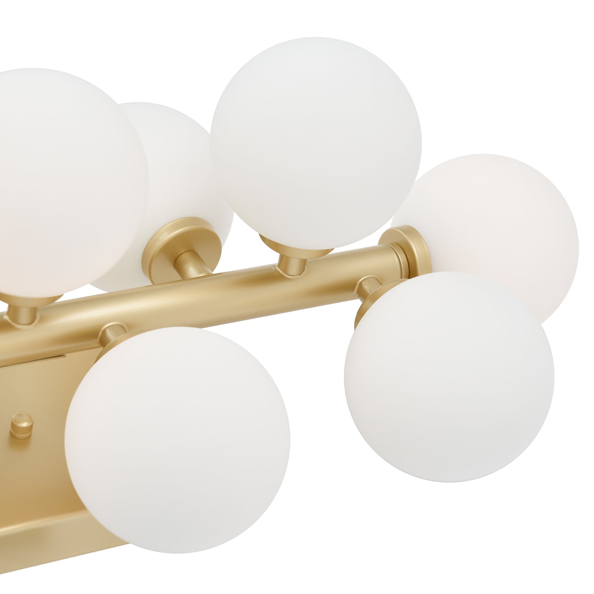 Arya 17 Light Satin Gold Vanity Light - CWI Lighting