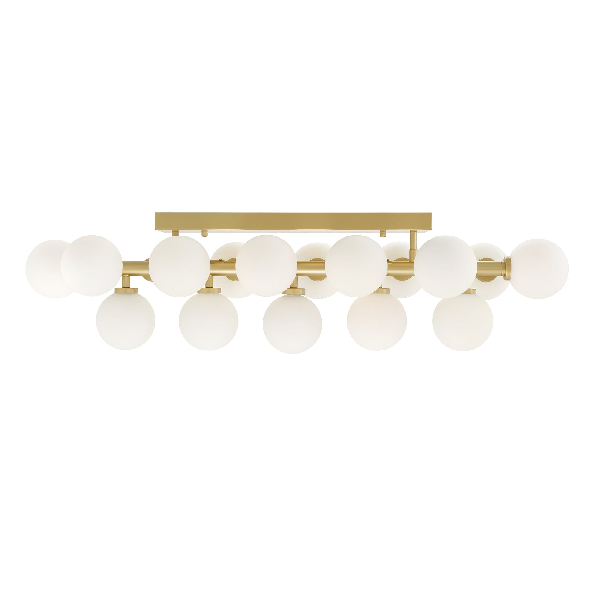 Arya 17 Light Satin Gold Vanity Light - CWI Lighting