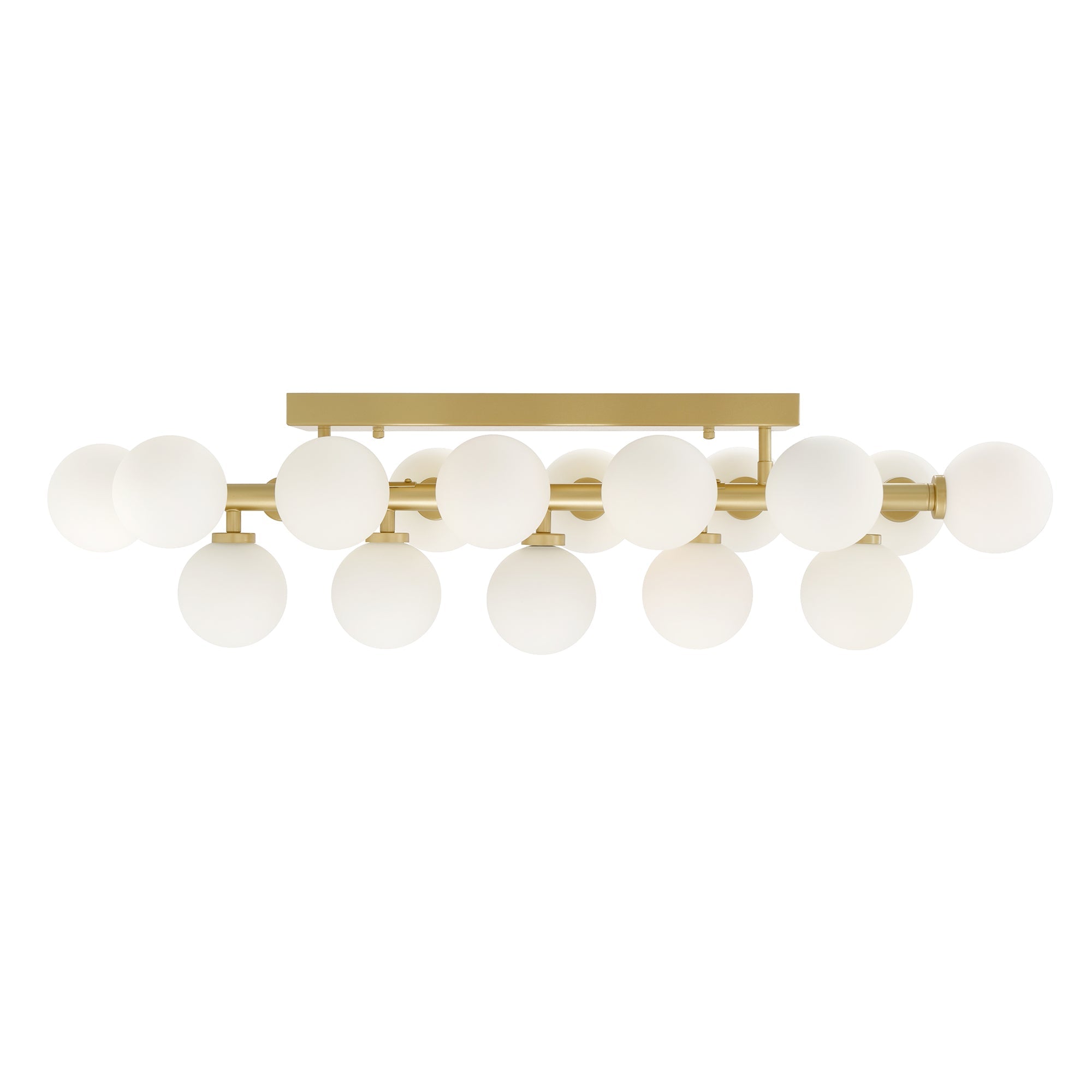 Arya 17 Light Satin Gold Vanity Light - CWI Lighting