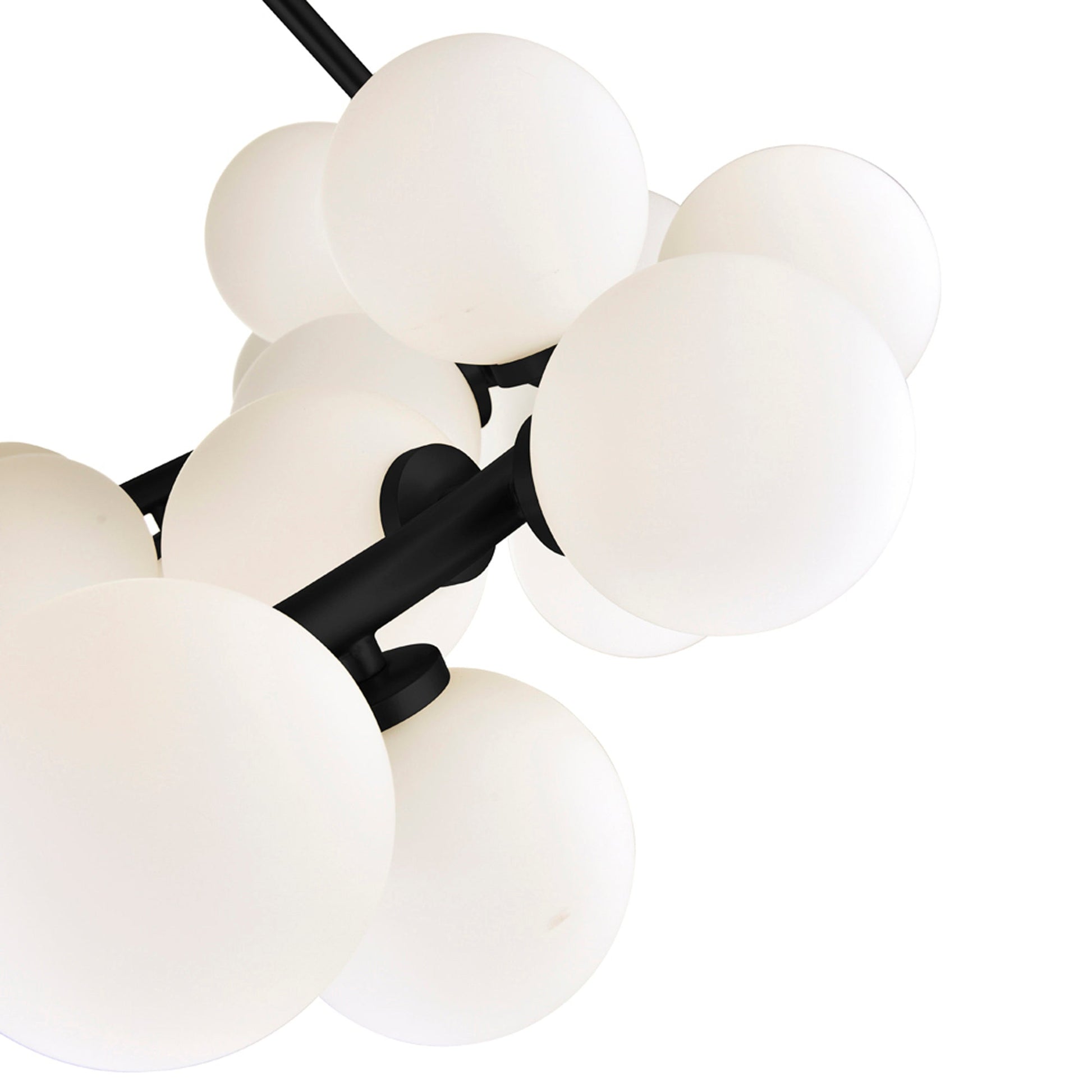 Arya 25 Light Black Chandelier - CWI Lighting