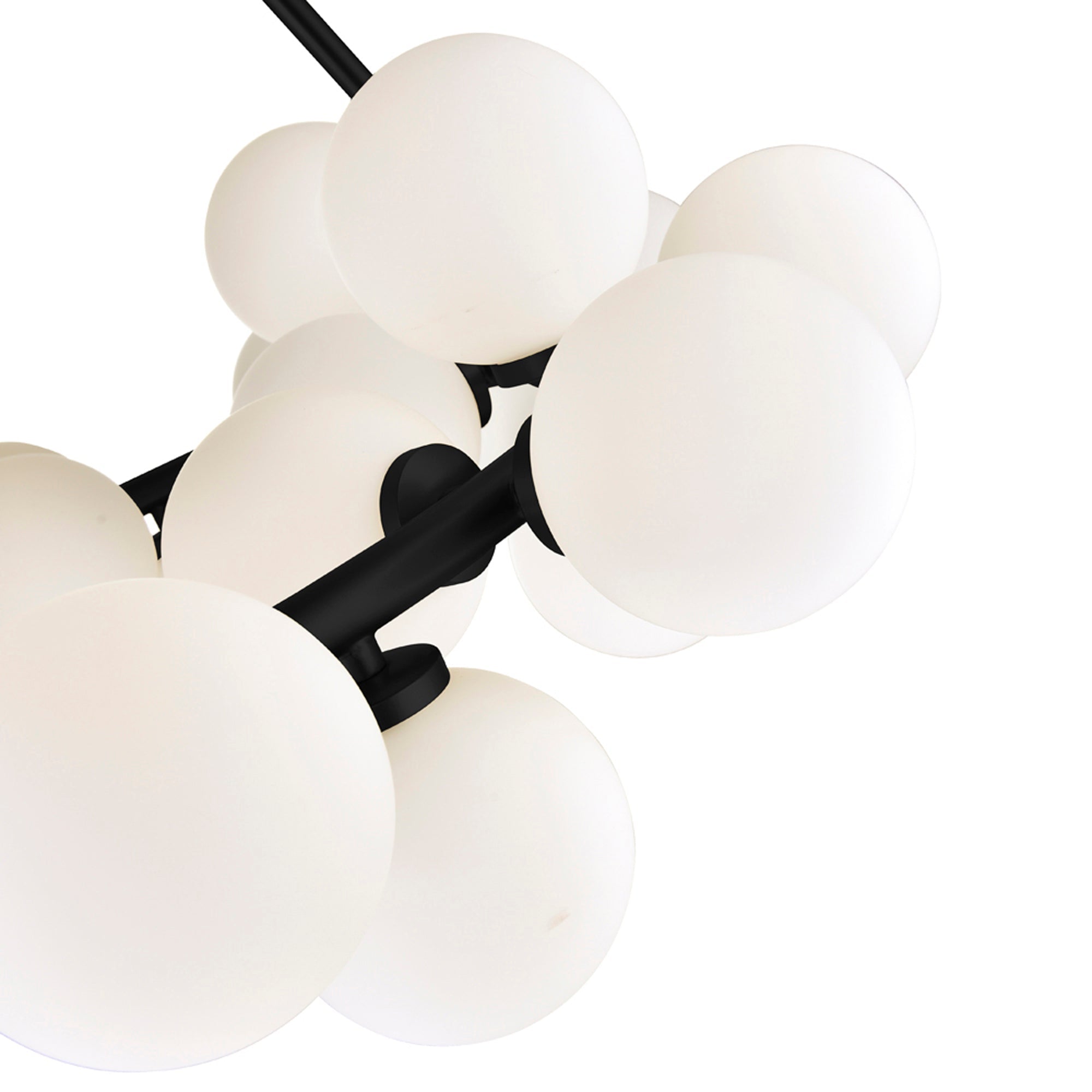 Arya 25 Light Black Chandelier - CWI Lighting