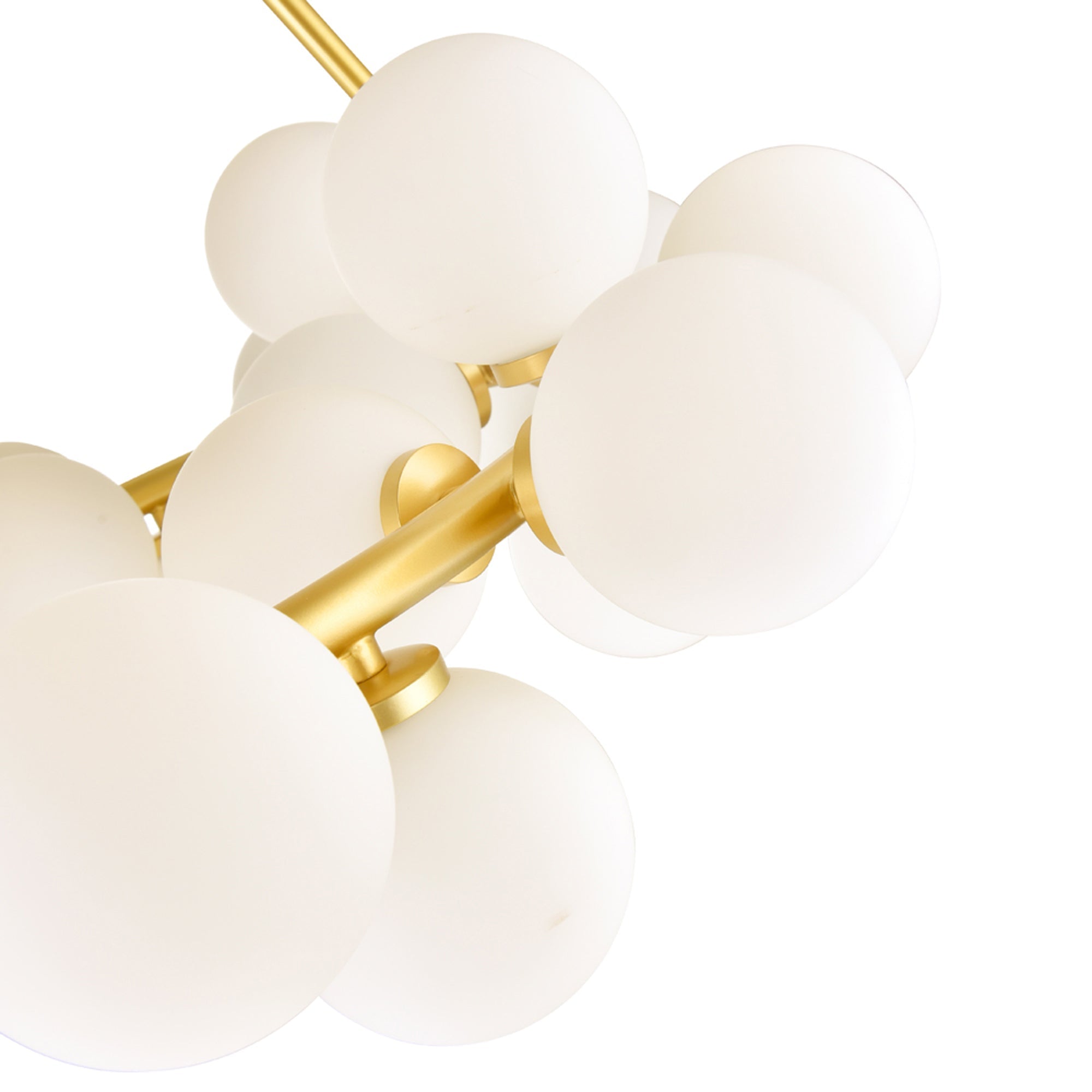 Arya 25 Light Satin Gold Chandelier - CWI Lighting