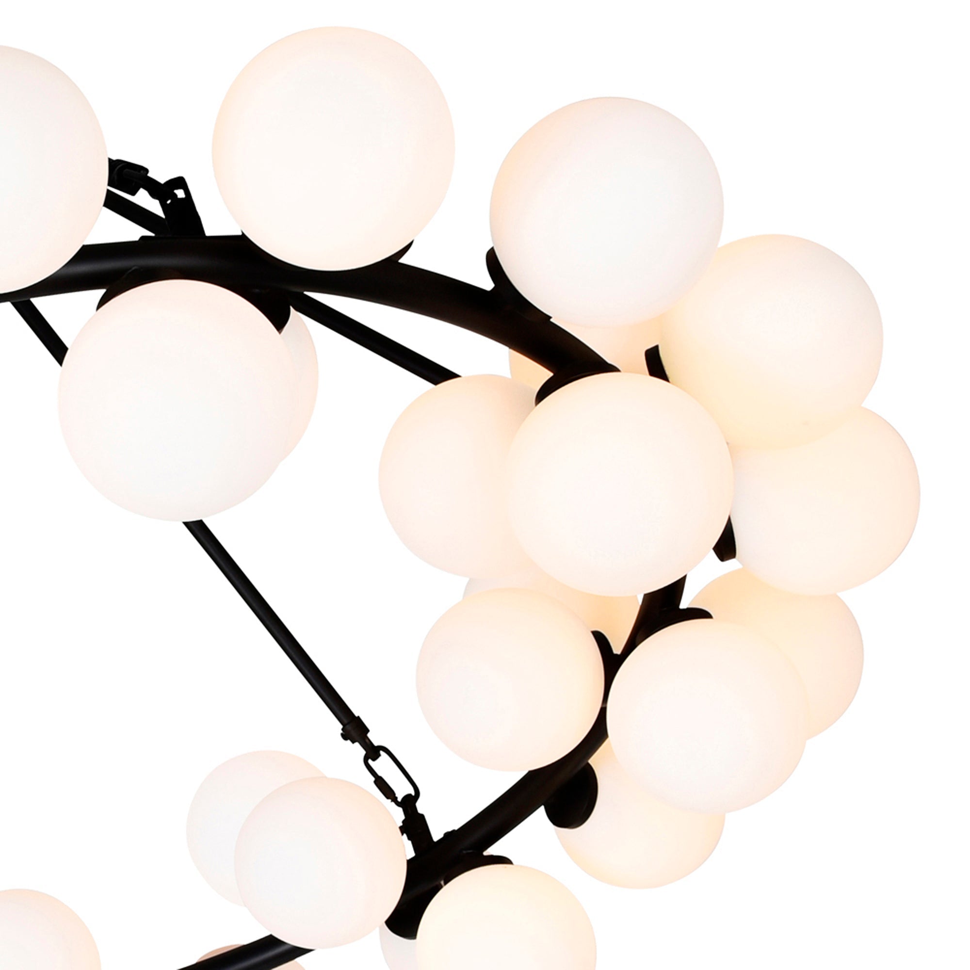 Arya 45 Light Black Chandelier - CWI Lighting