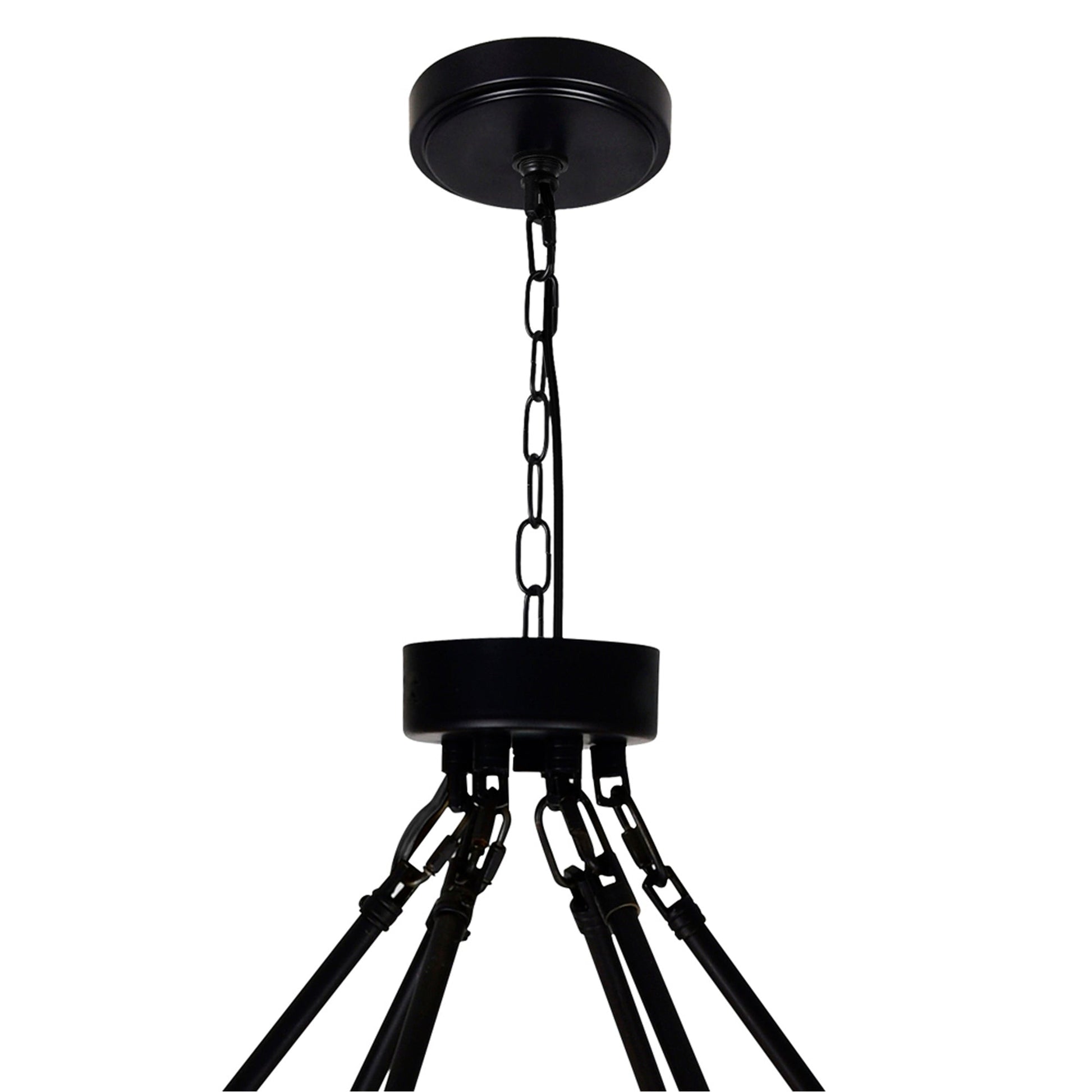 Arya 45 Light Black Chandelier - CWI Lighting