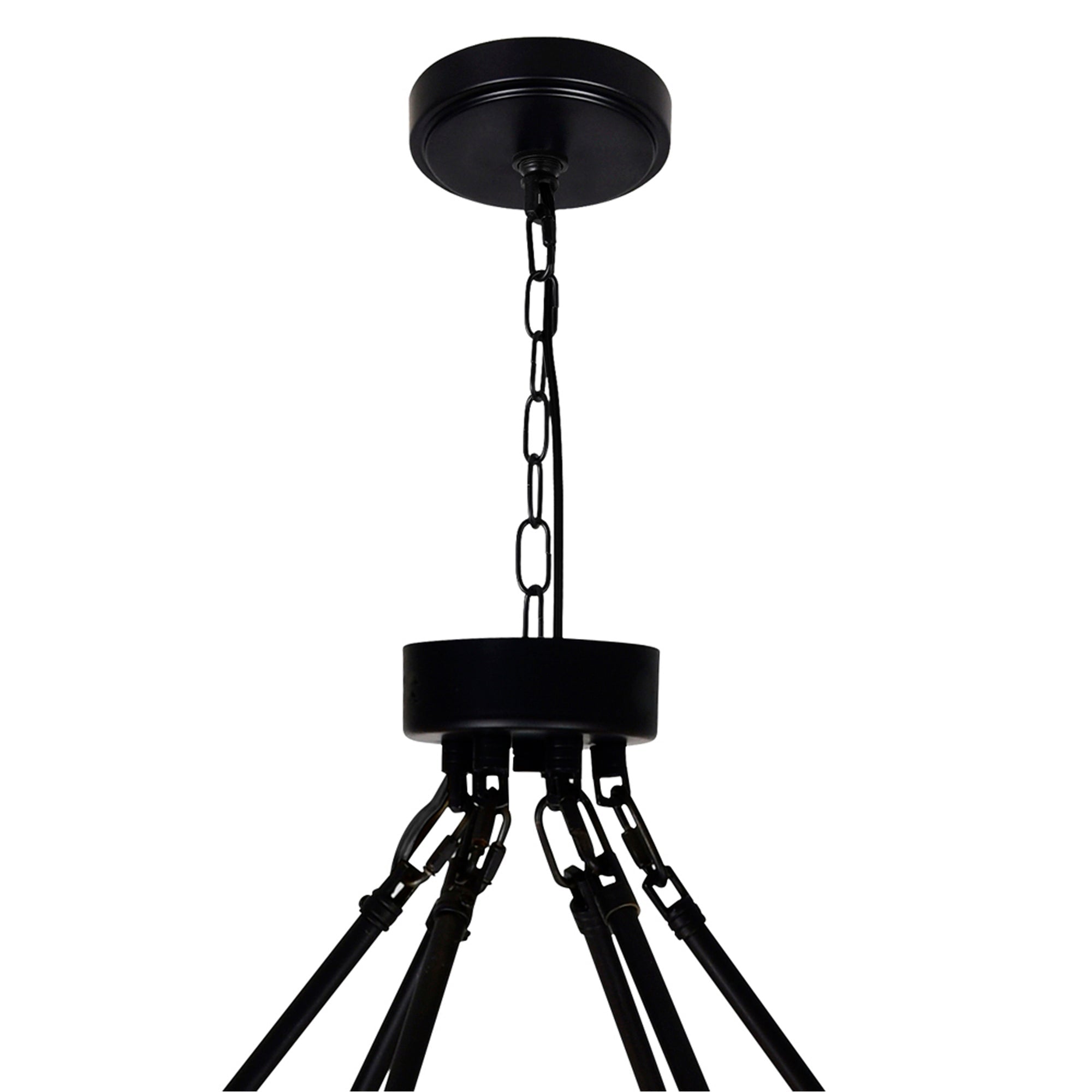 Arya 45 Light Black Chandelier - CWI Lighting