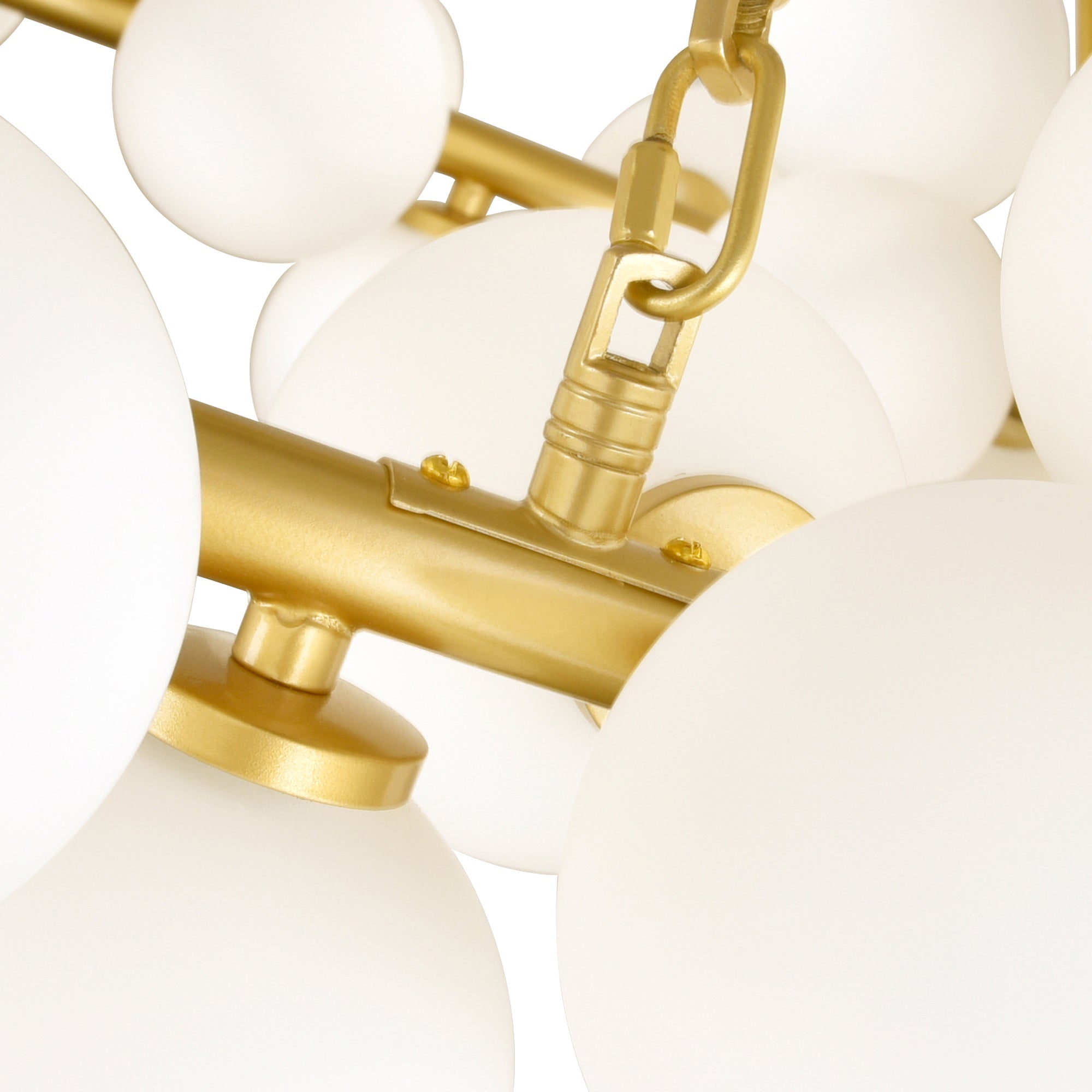 Arya 70 Light Satin Gold Chandelier - CWI Lighting