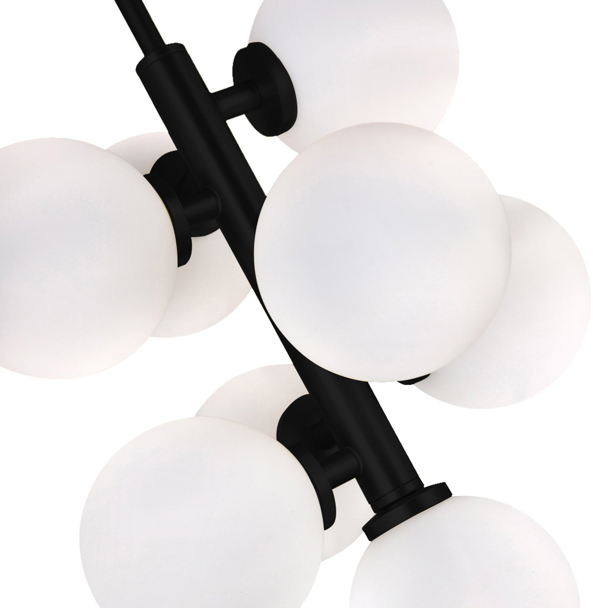 Arya 8 Light Black Pendant - CWI Lighting