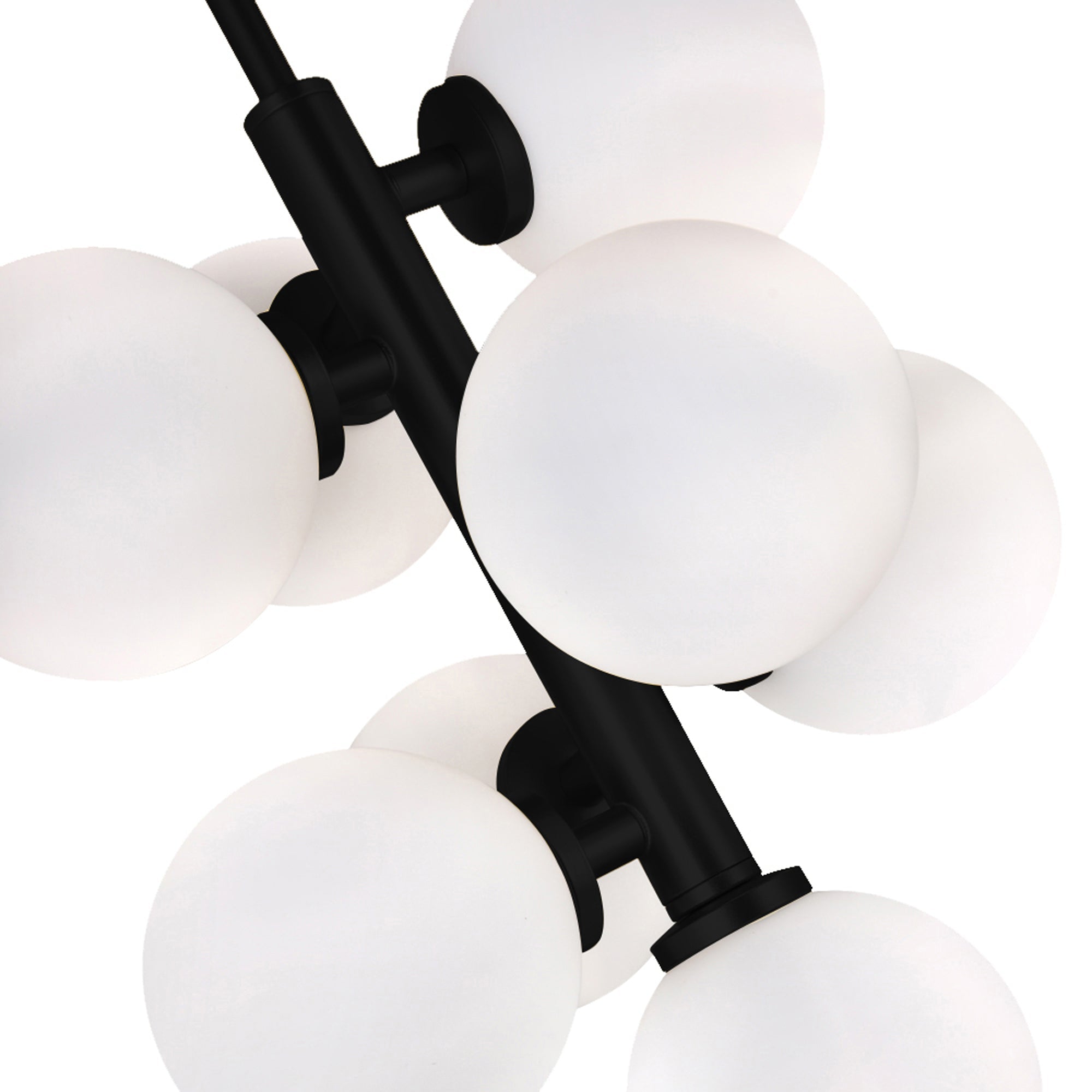 Arya 8 Light Black Pendant - CWI Lighting