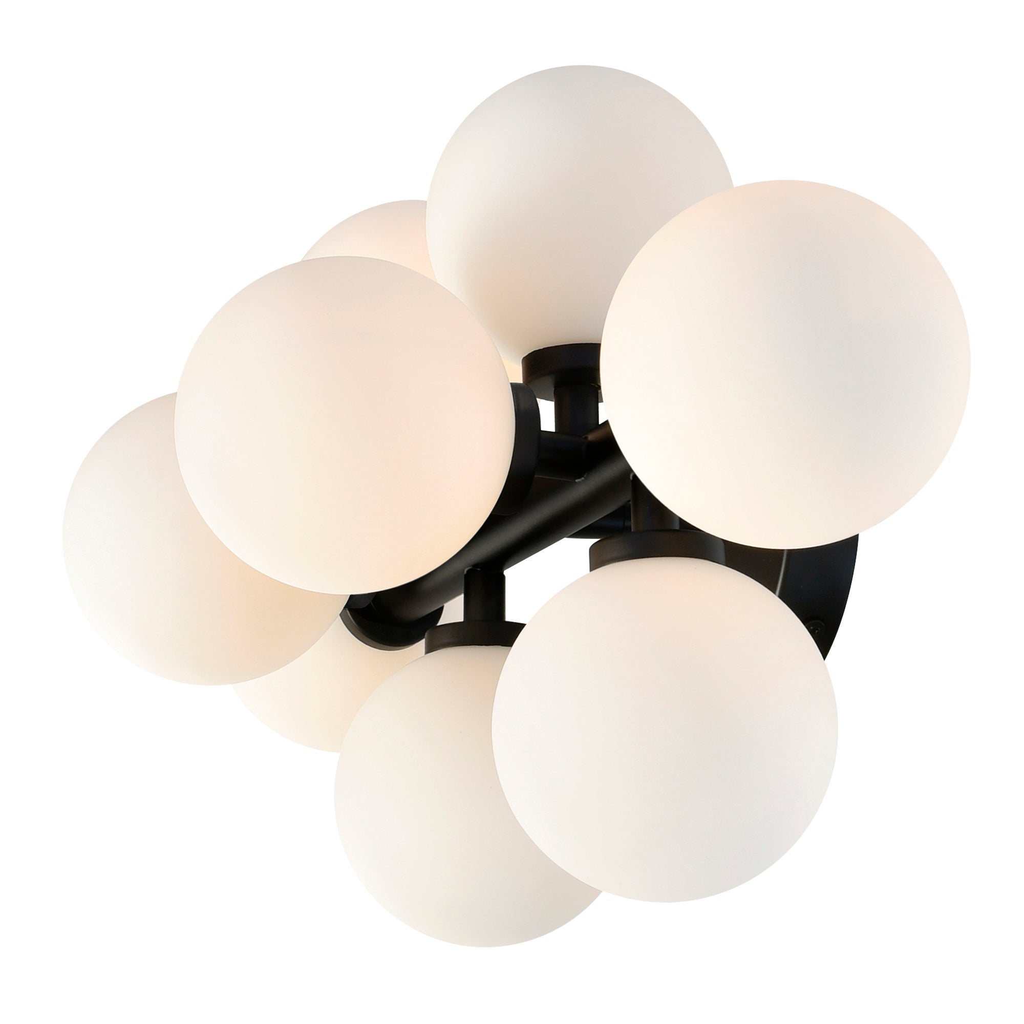 Arya 8 Light Black Vanity Light - CWI Lighting