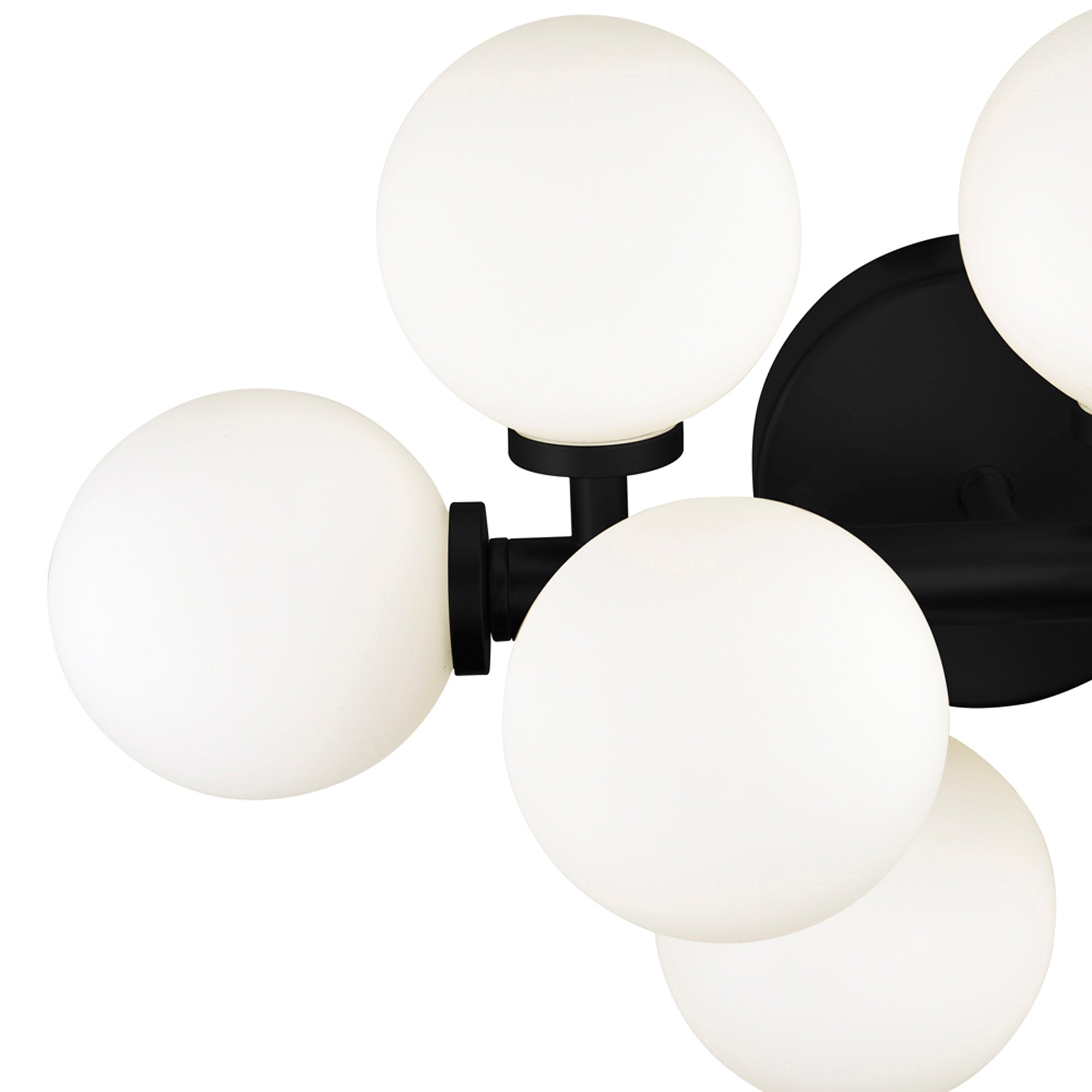 Arya 8 Light Black Vanity Light - CWI Lighting