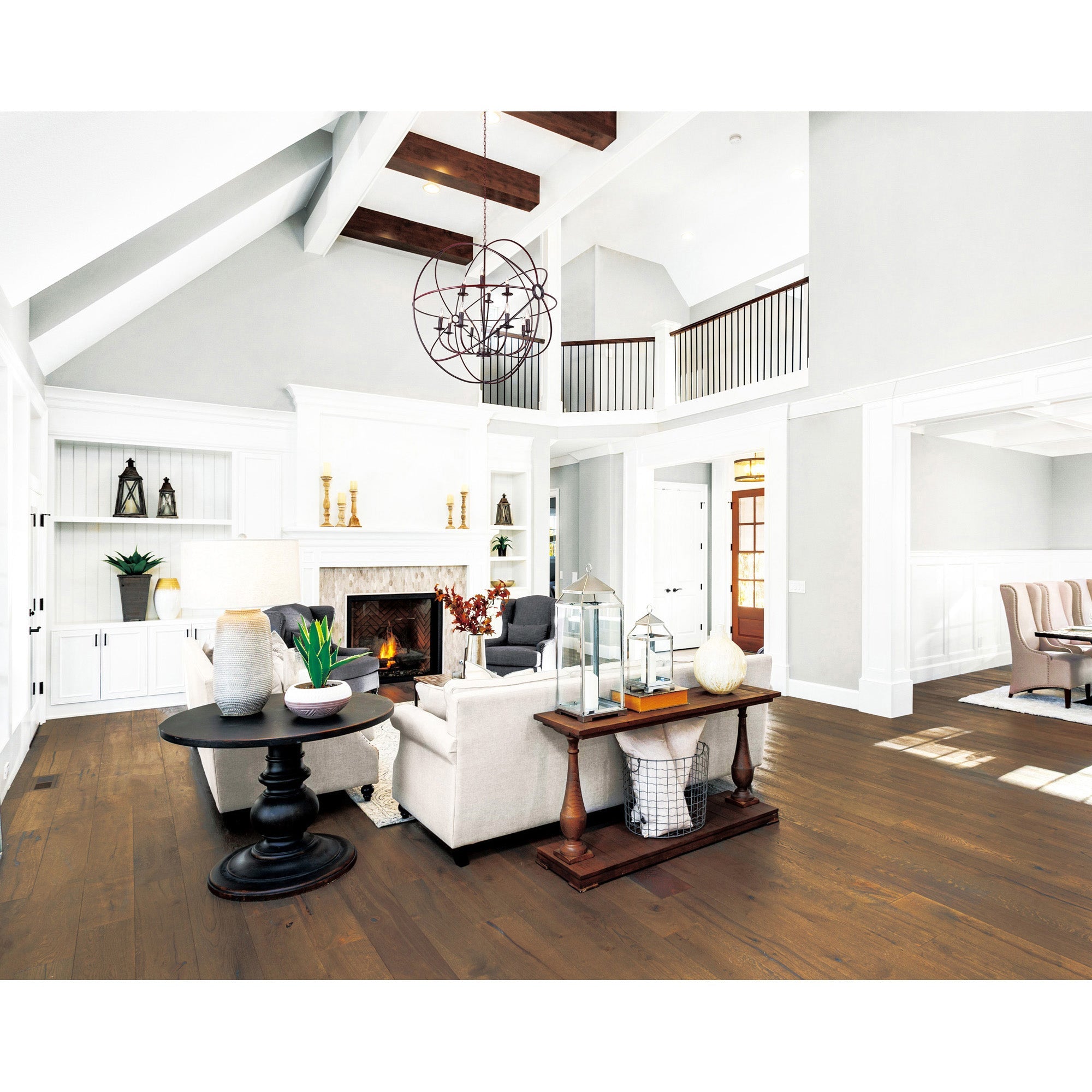 Arza 12 Light Brown Chandelier - CWI Lighting
