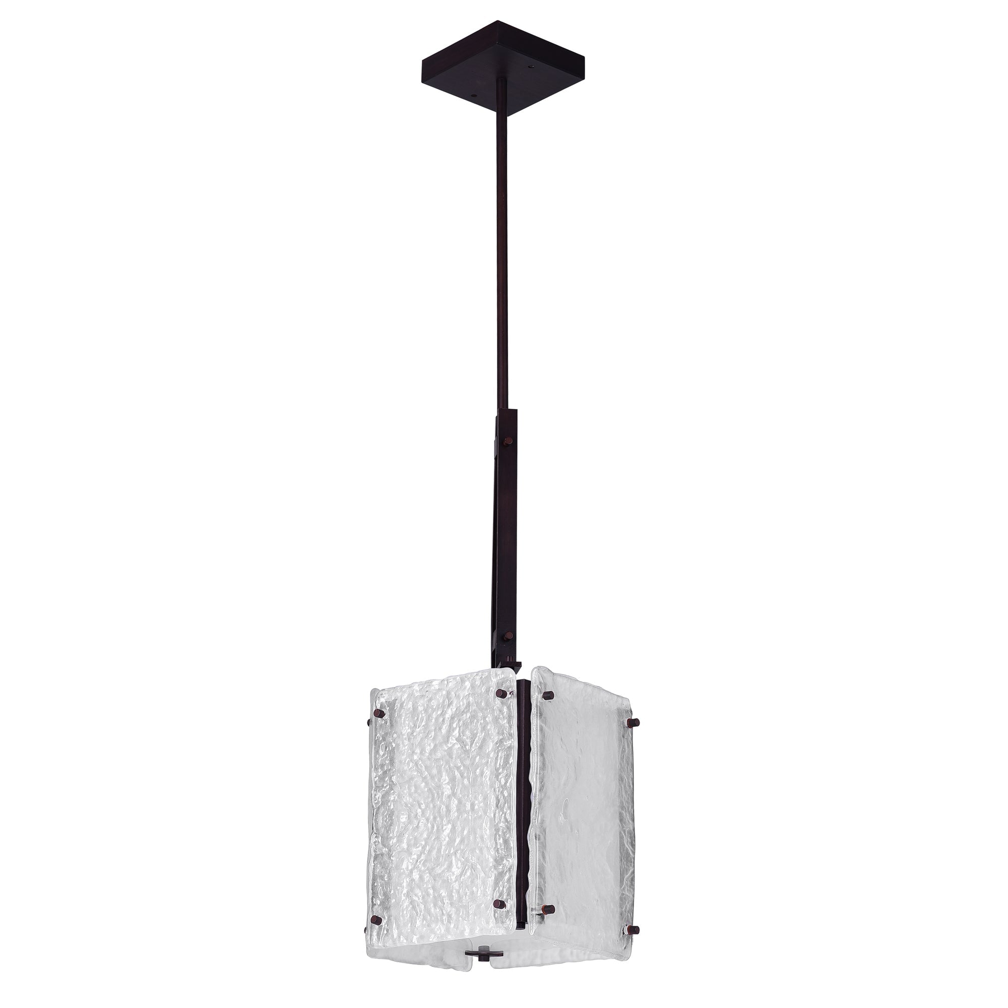 Assunta 1 Light Pendant With Black Finish - CWI Lighting