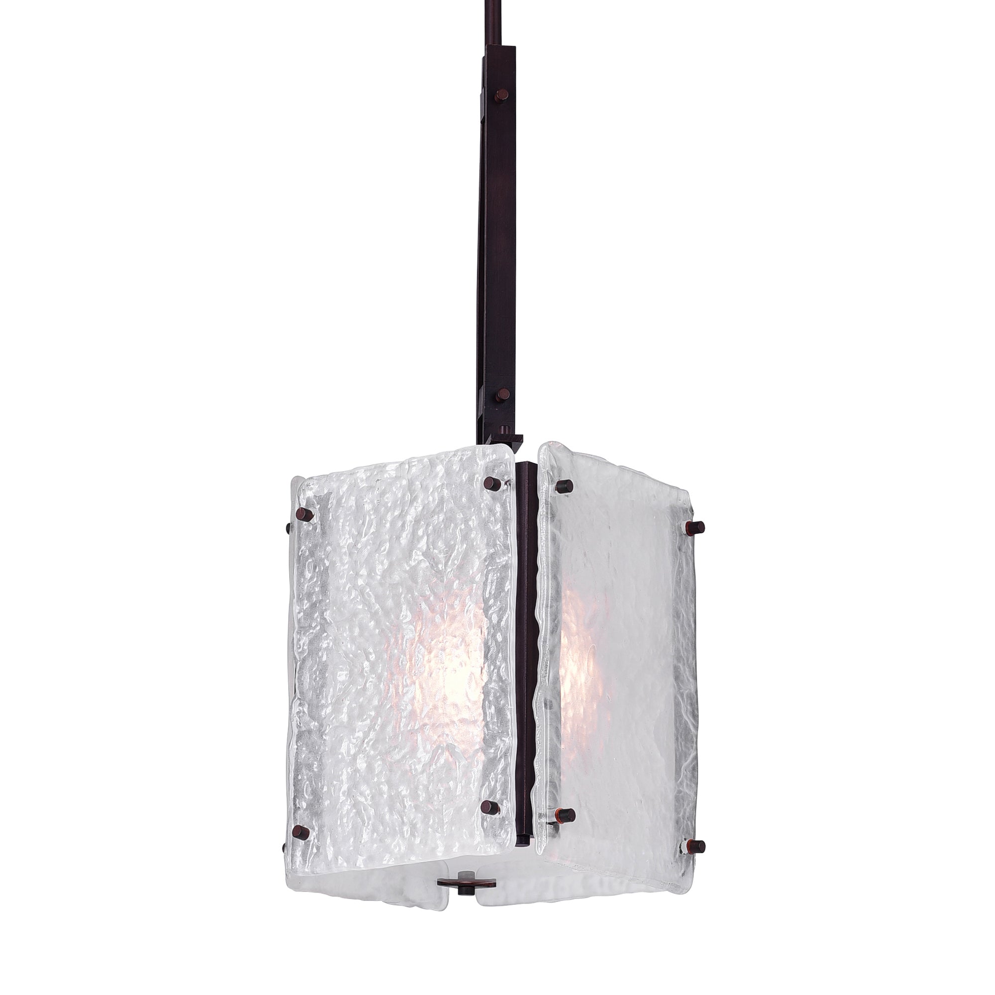 Assunta 1 Light Pendant With Black Finish - CWI Lighting