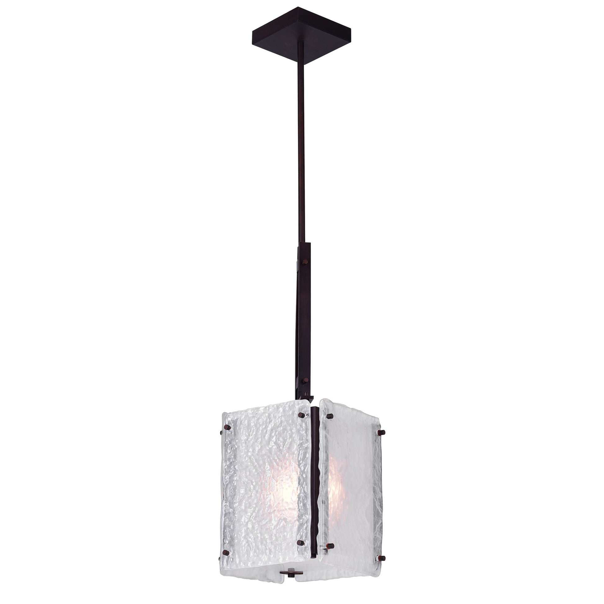Assunta 1 Light Pendant With Black Finish - CWI Lighting