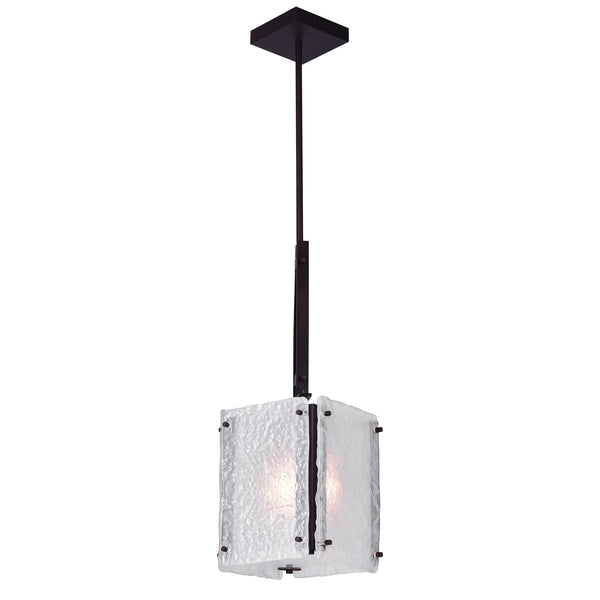 Assunta 1 Light Pendant With Black Finish - CWI Lighting