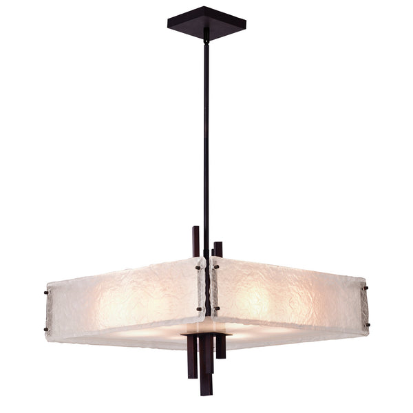 Assunta 10 Light Chandelier With Black Finish - CWI Lighting