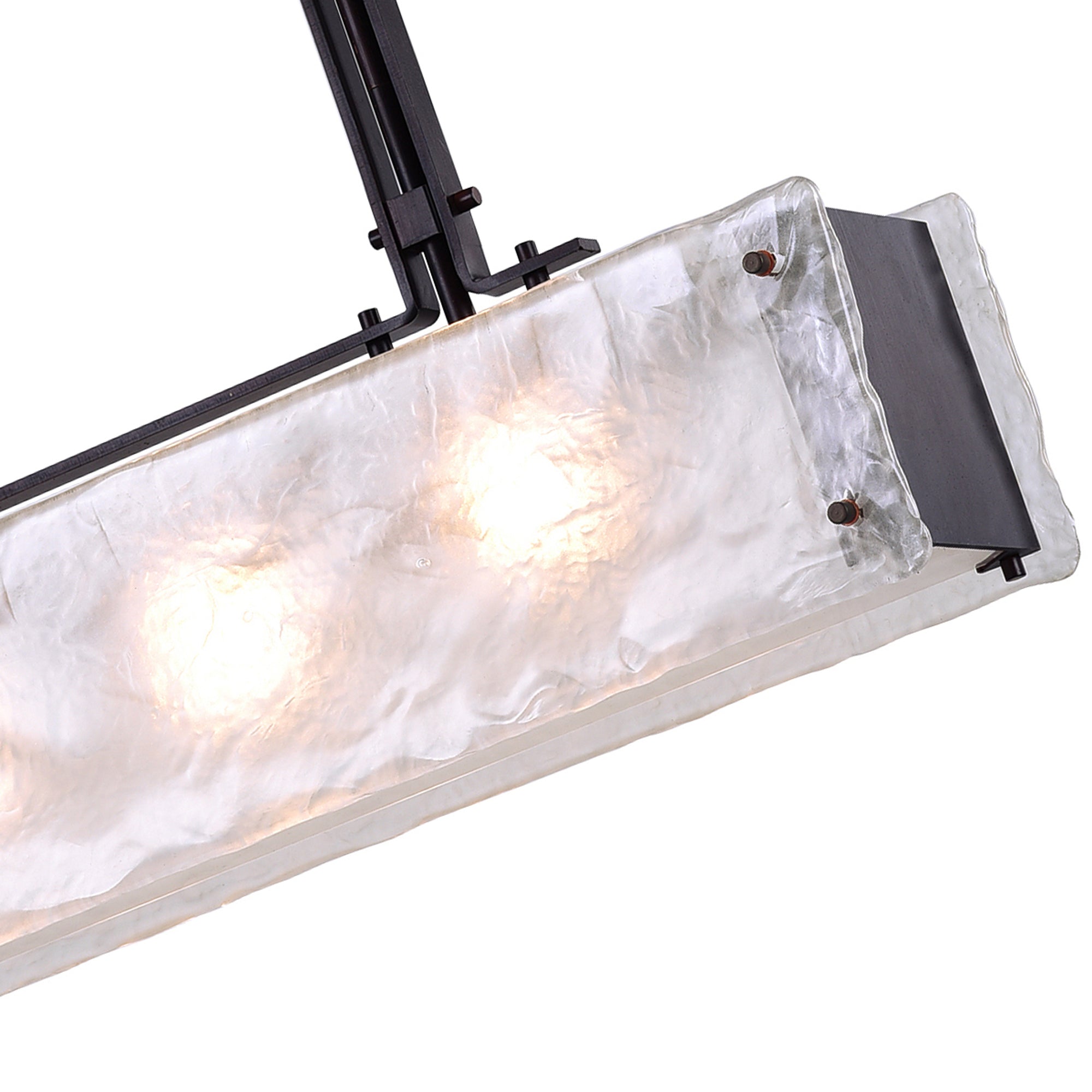 Assunta 4 Light Chandelier With Black Finish - CWI Lighting