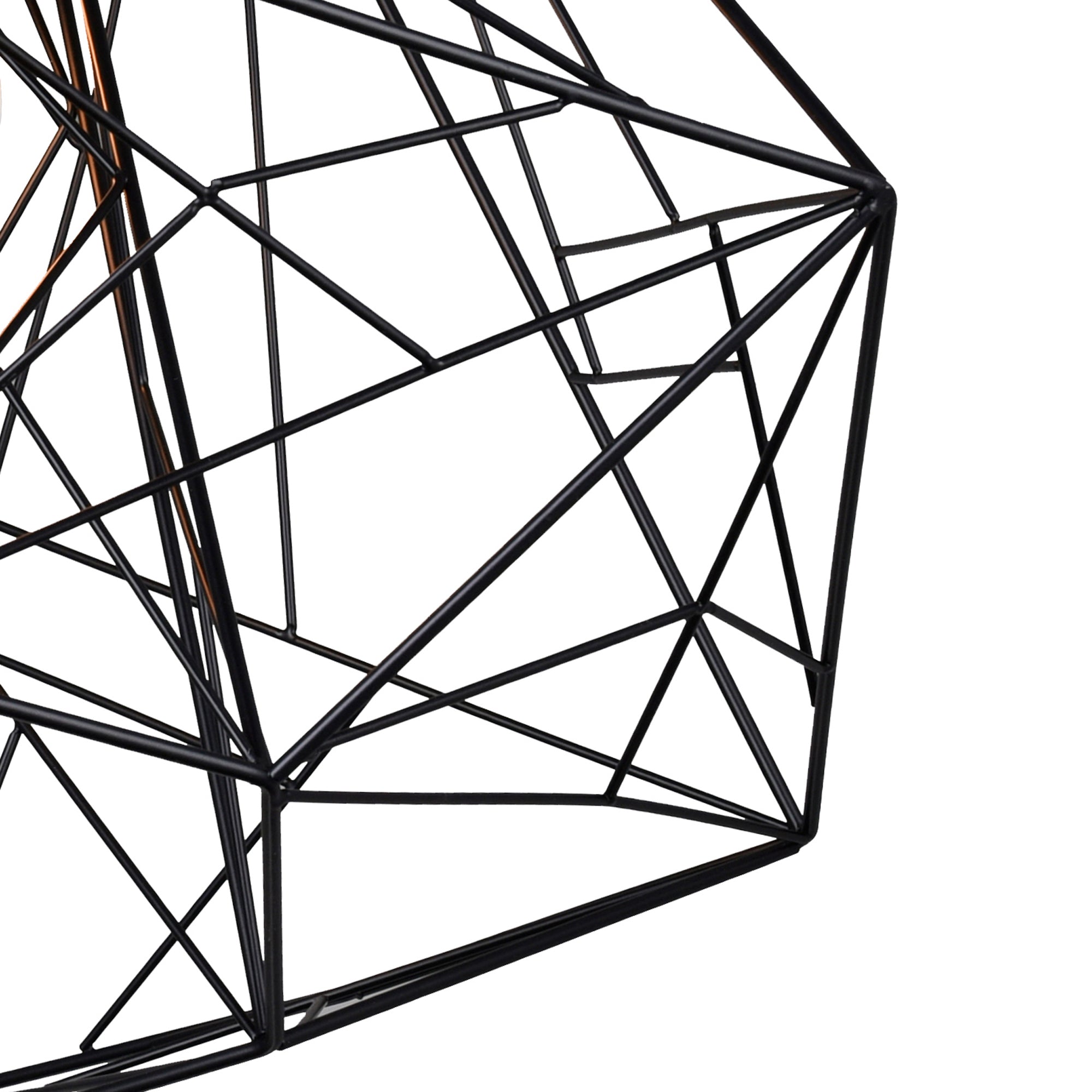 Bagheera 1 Light Black Down Pendant - CWI Lighting