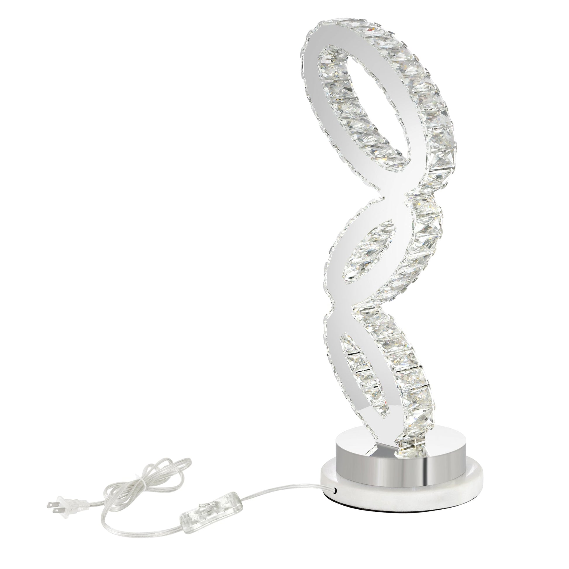 Balanced Integrated LED Chrome Table Lamp - CWI Lighting