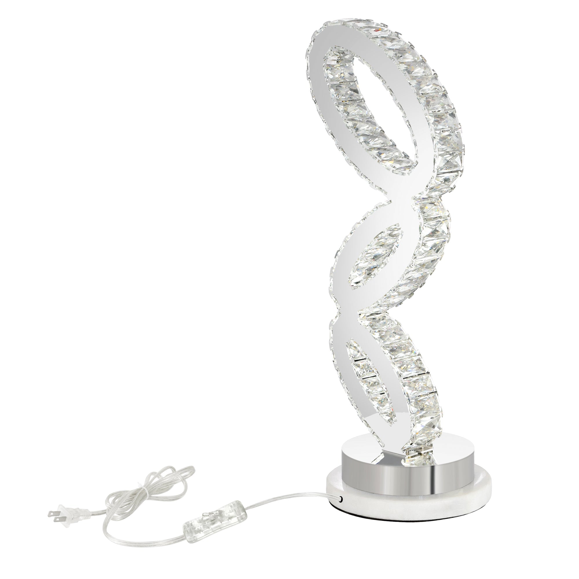 Balanced Integrated LED Chrome Table Lamp - CWI Lighting