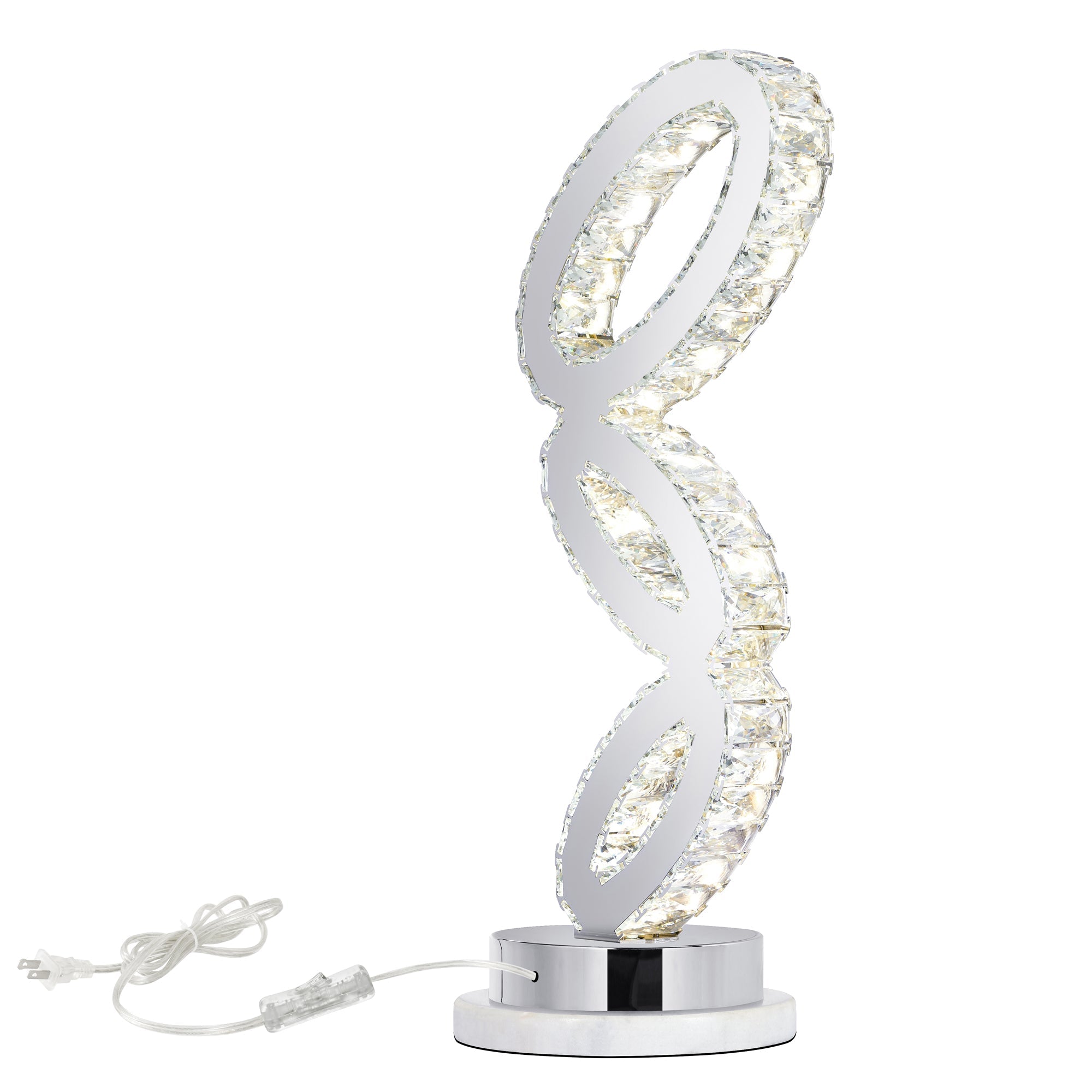 Balanced Integrated LED Chrome Table Lamp - CWI Lighting