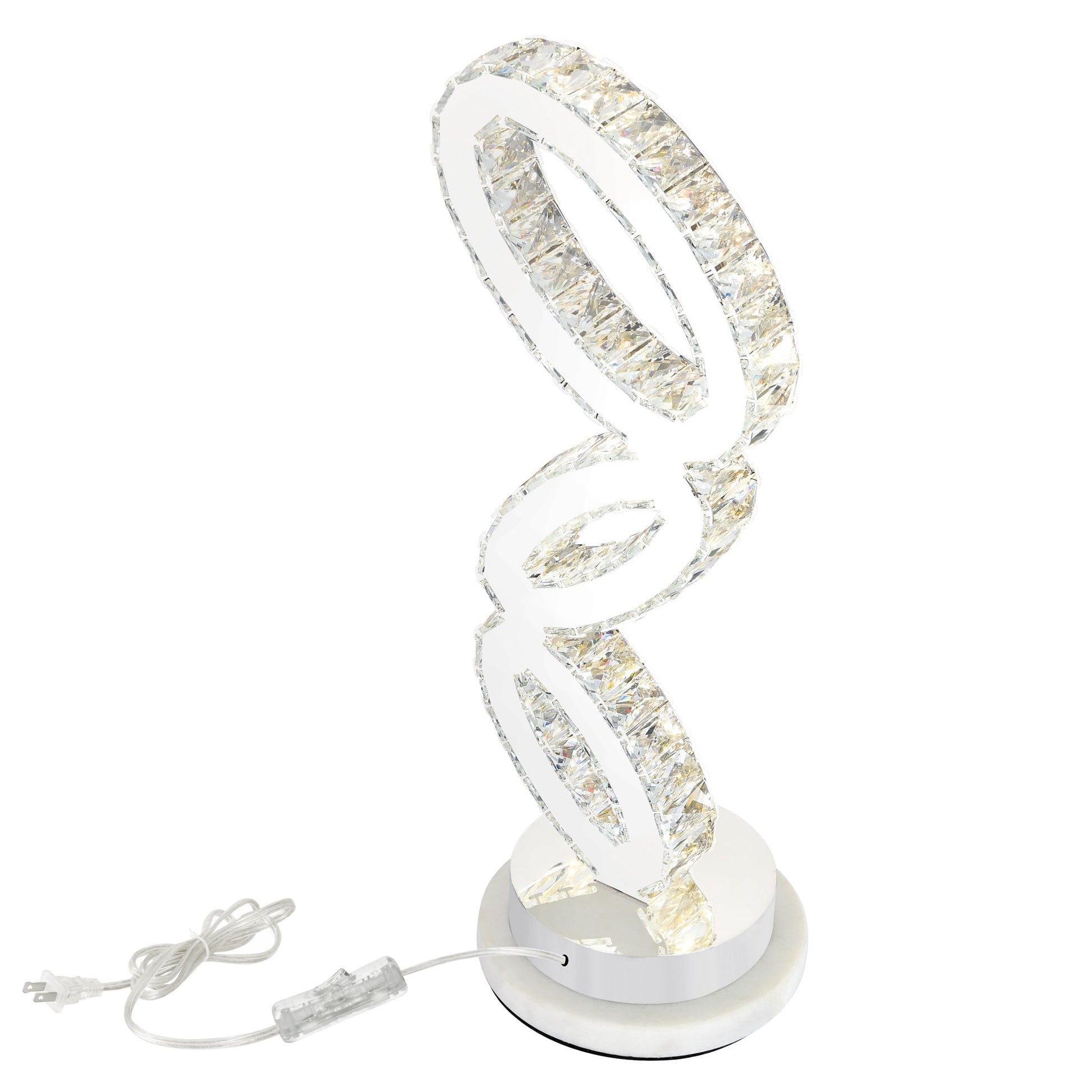 Balanced Integrated LED Chrome Table Lamp - CWI Lighting