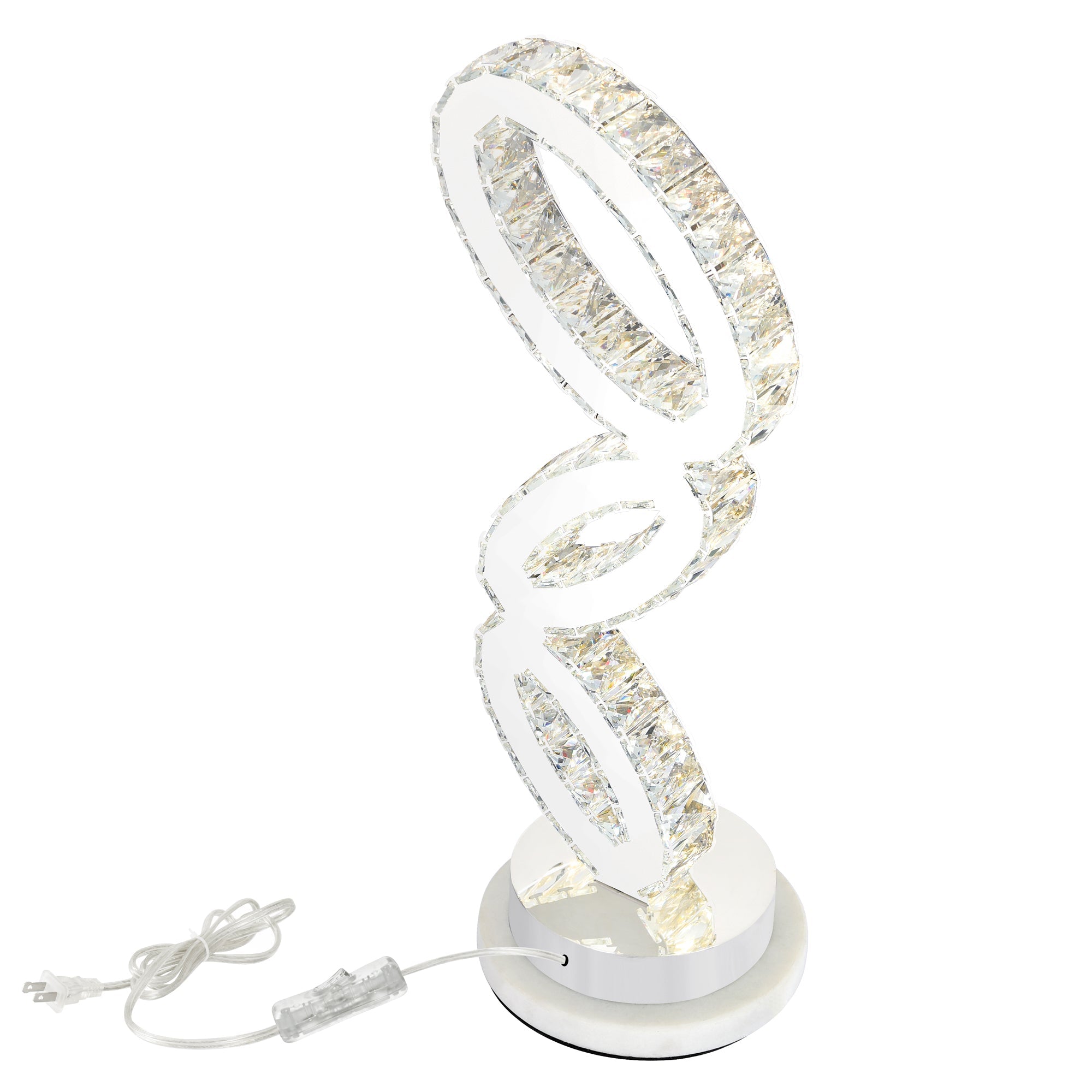 Balanced Integrated LED Chrome Table Lamp - CWI Lighting