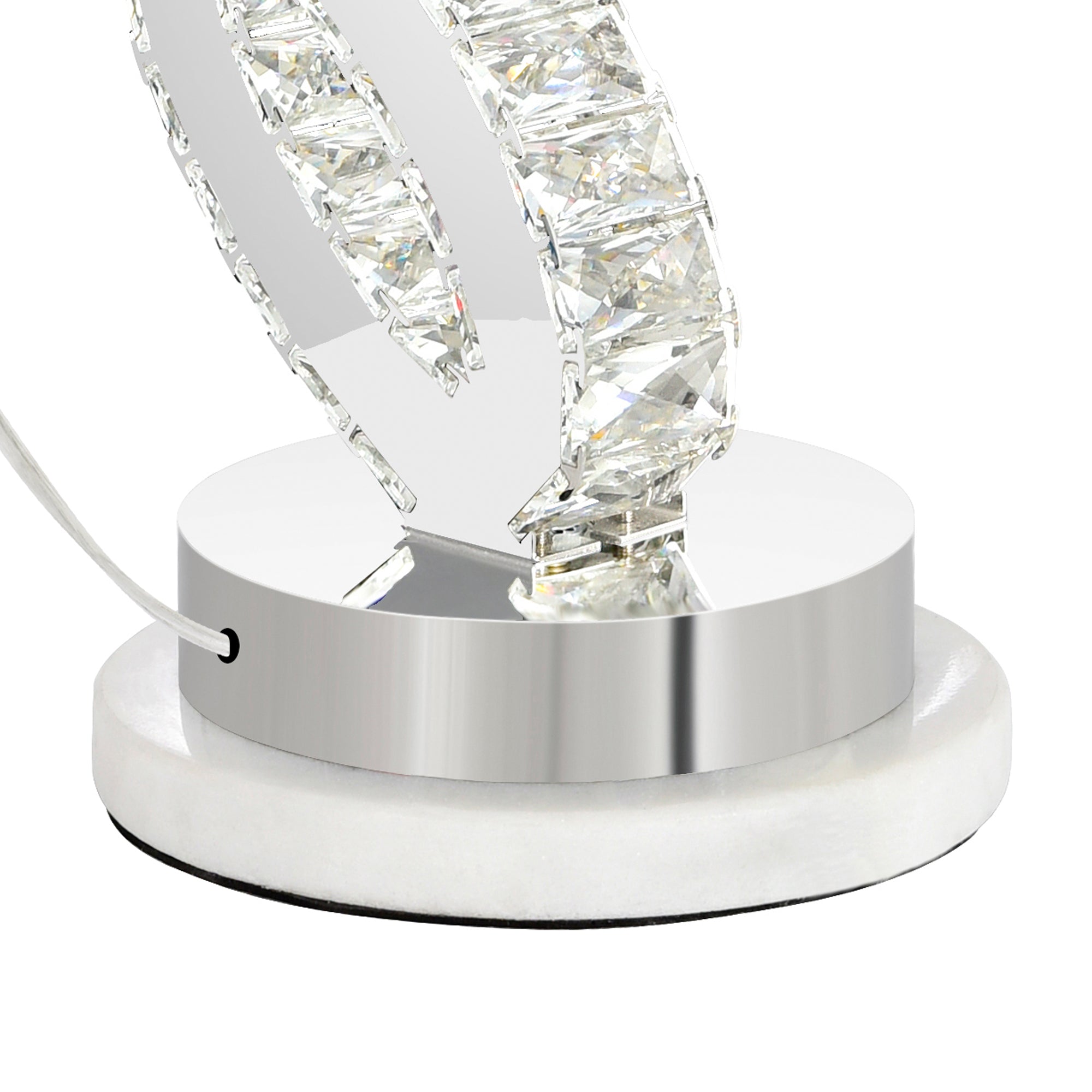 Balanced Integrated LED Chrome Table Lamp - CWI Lighting