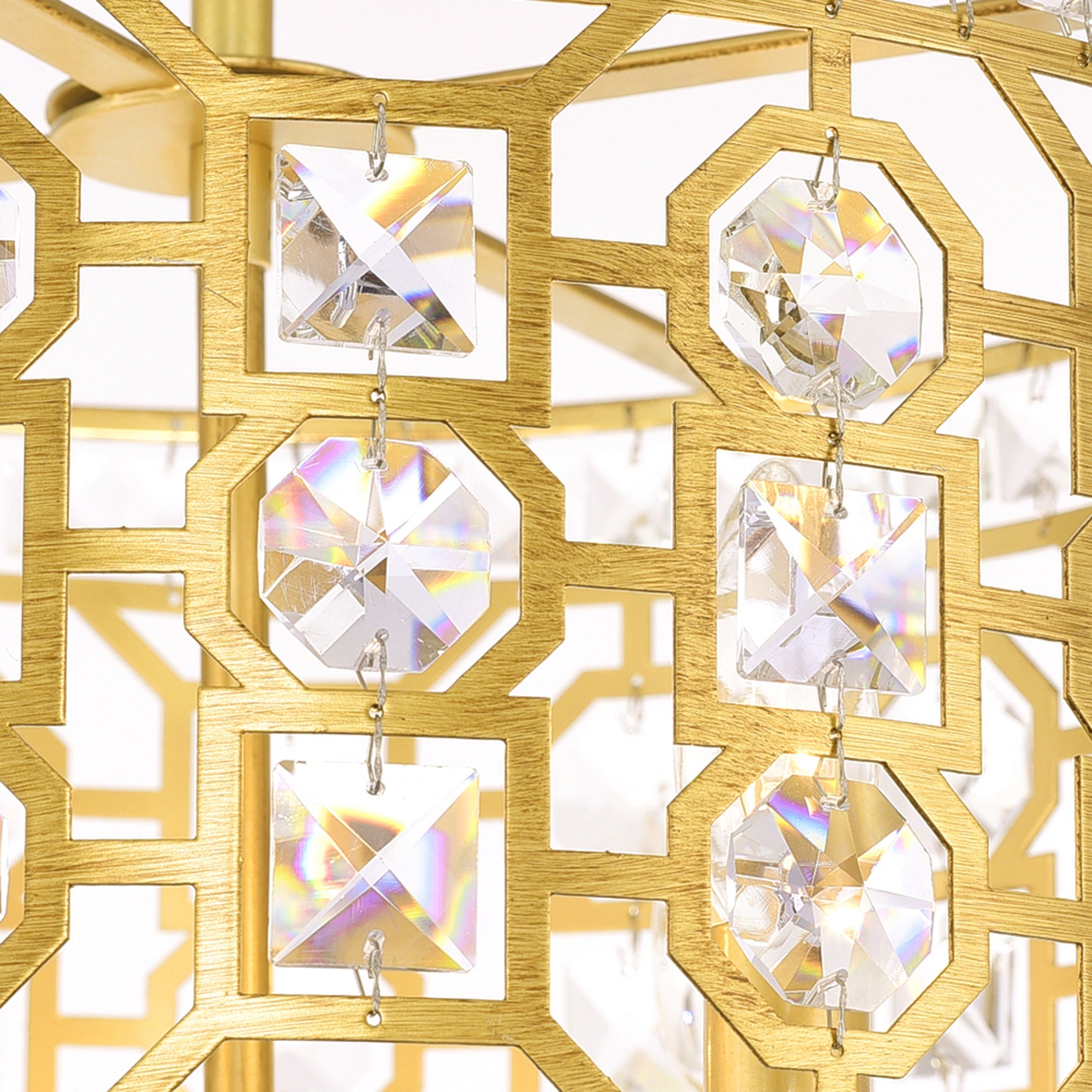 Belinda 4 Light Champagne Chandelier - CWI Lighting