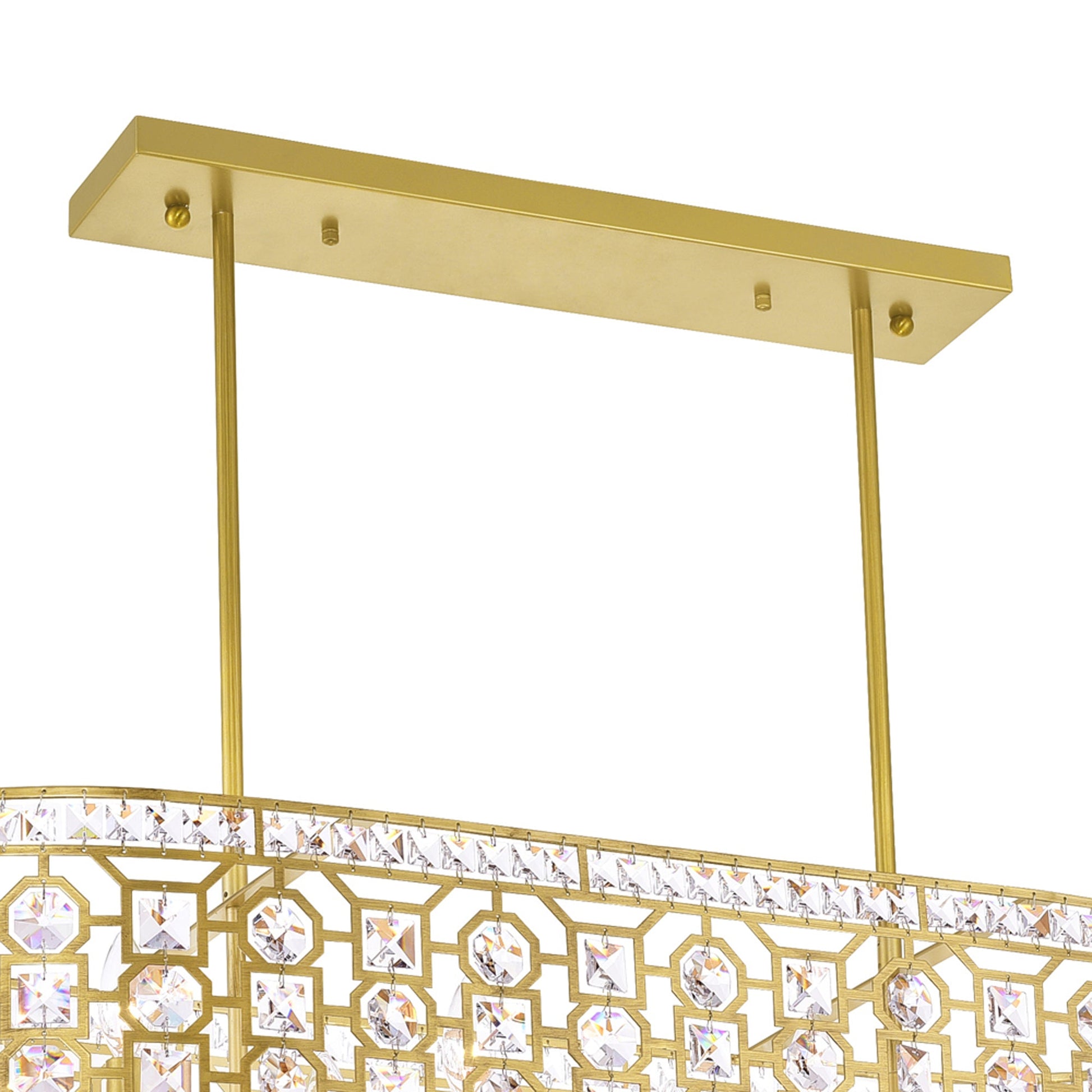 Belinda 8 Light Champagne Chandelier - CWI Lighting