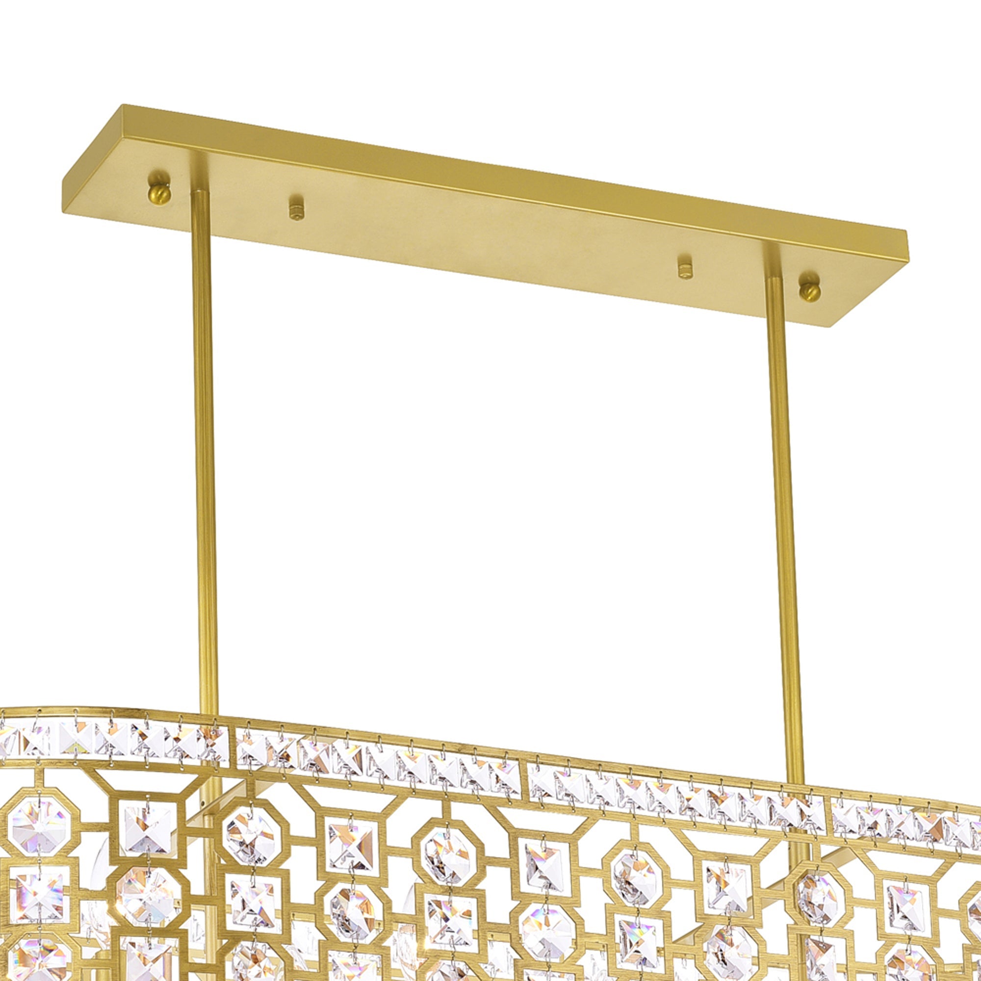 Belinda 8 Light Champagne Chandelier - CWI Lighting