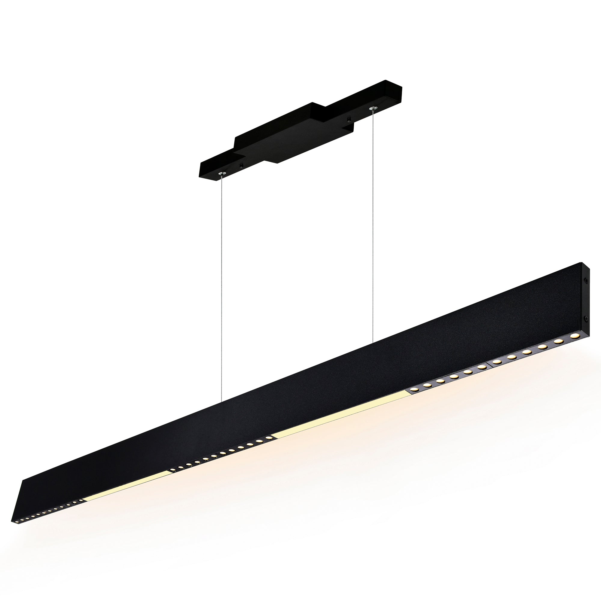 Bellagio Integrated LED 42in Black Chandelier - CWI Lighting